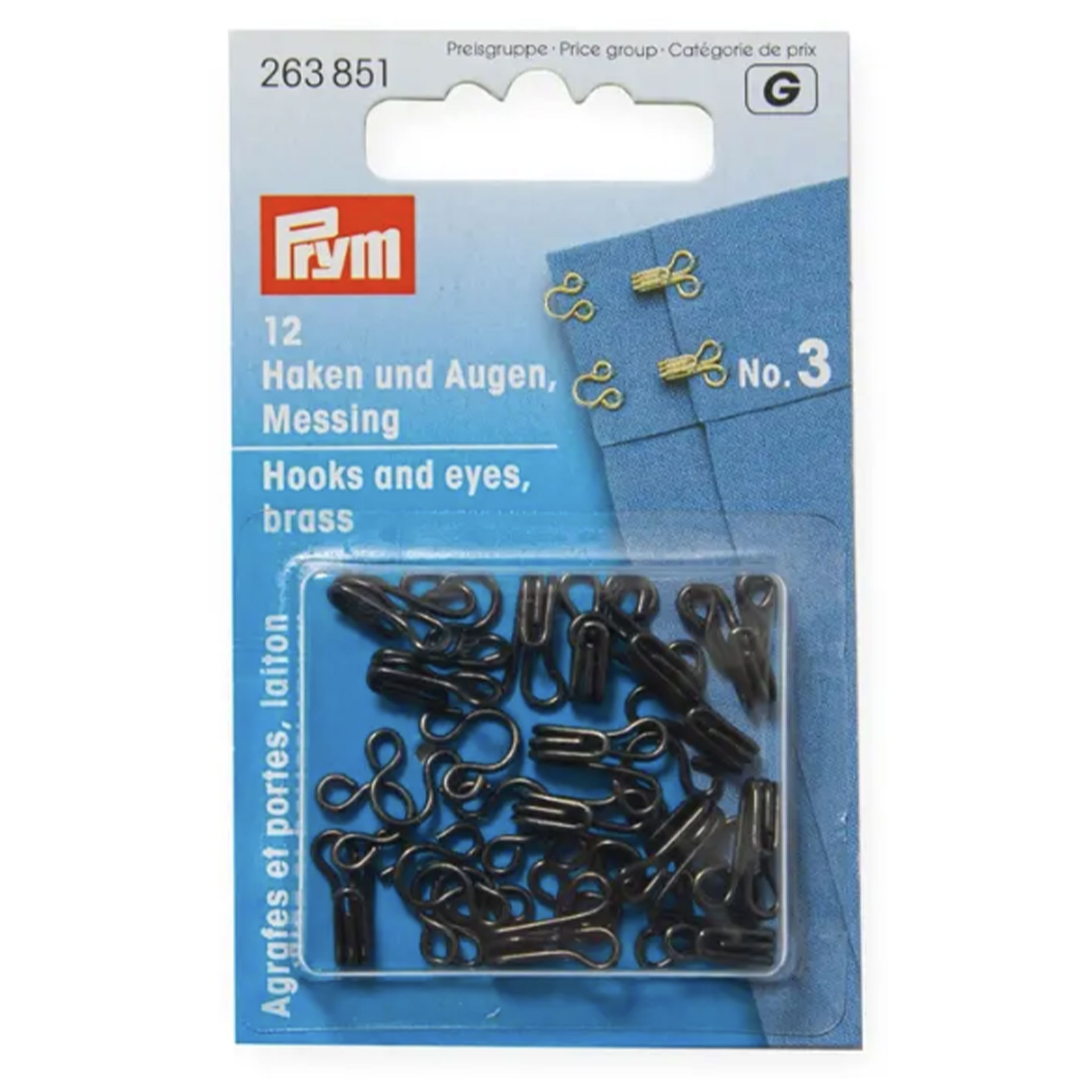 Ganci E Occhielli Prym - Per Giacca E Soprabiti, Plastica Nera, Confezione Da 3 Pezzi - Foto 11