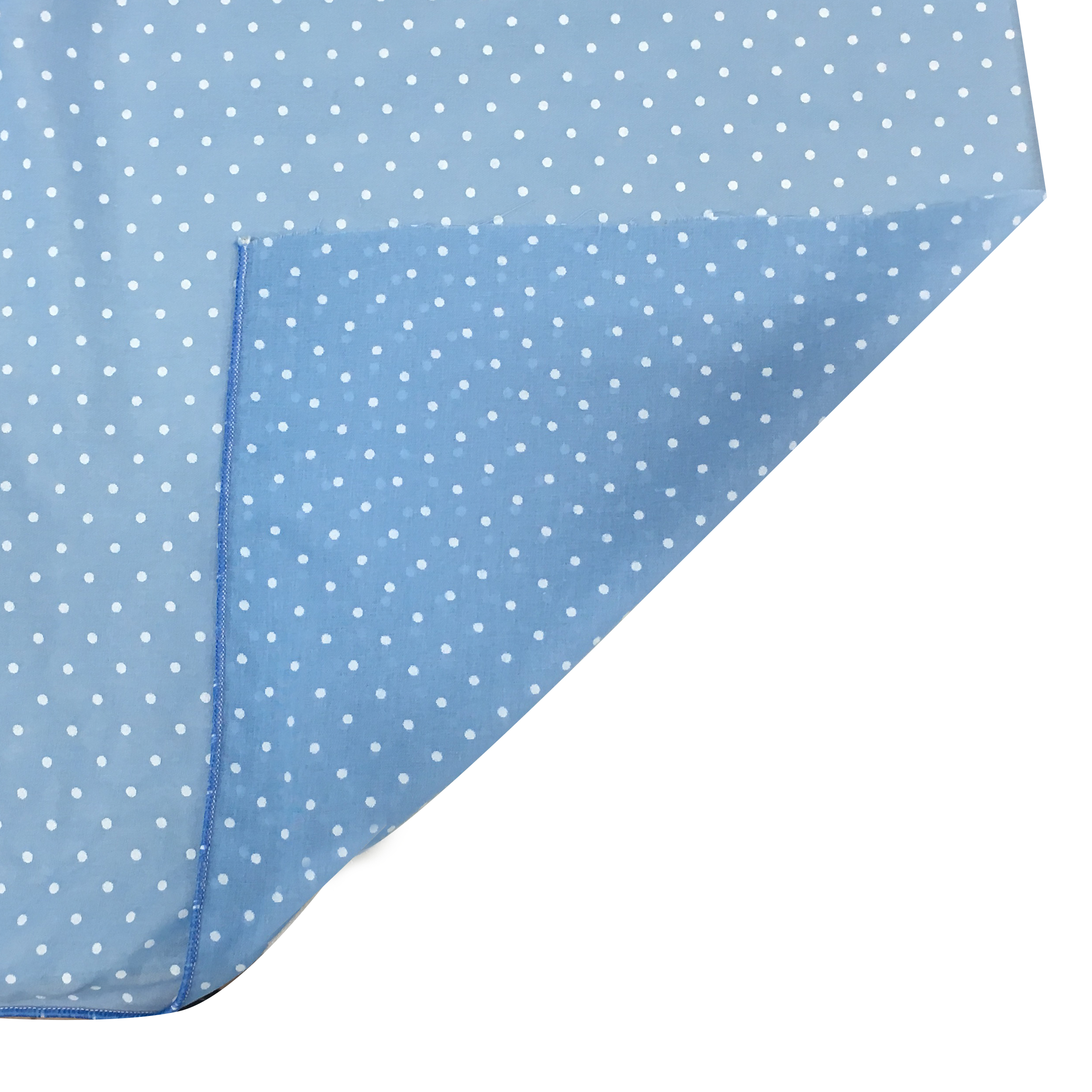 Tessuto Tenda Pois Mini - Base Azzurro Image