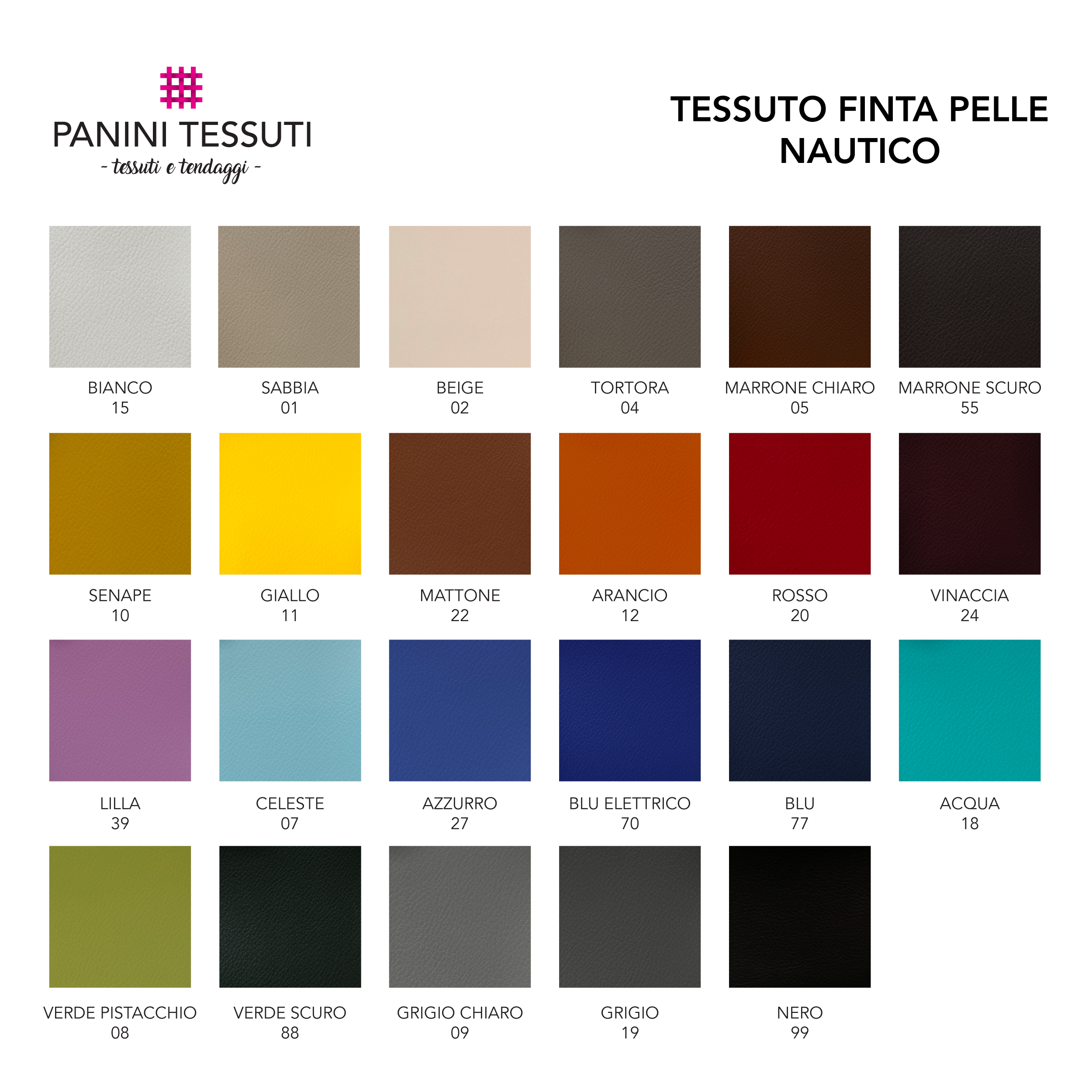 Tessuto Finta Pelle Nautico Tinta Unita Image