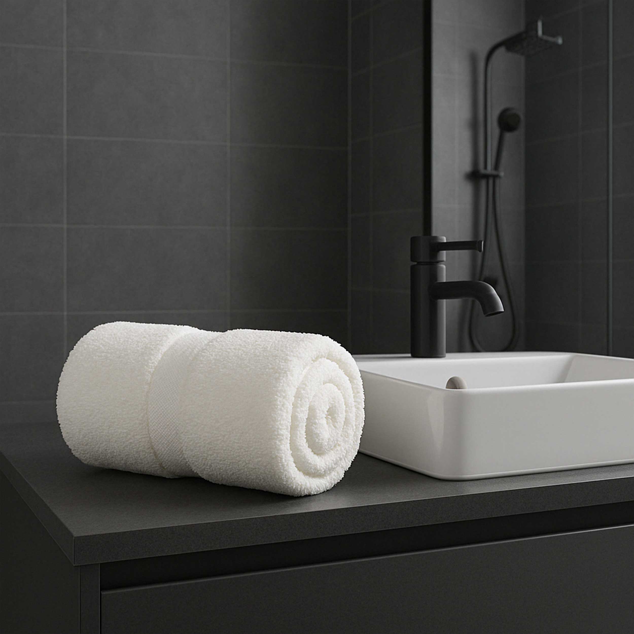 Asciugamano Bagno Bianco Image