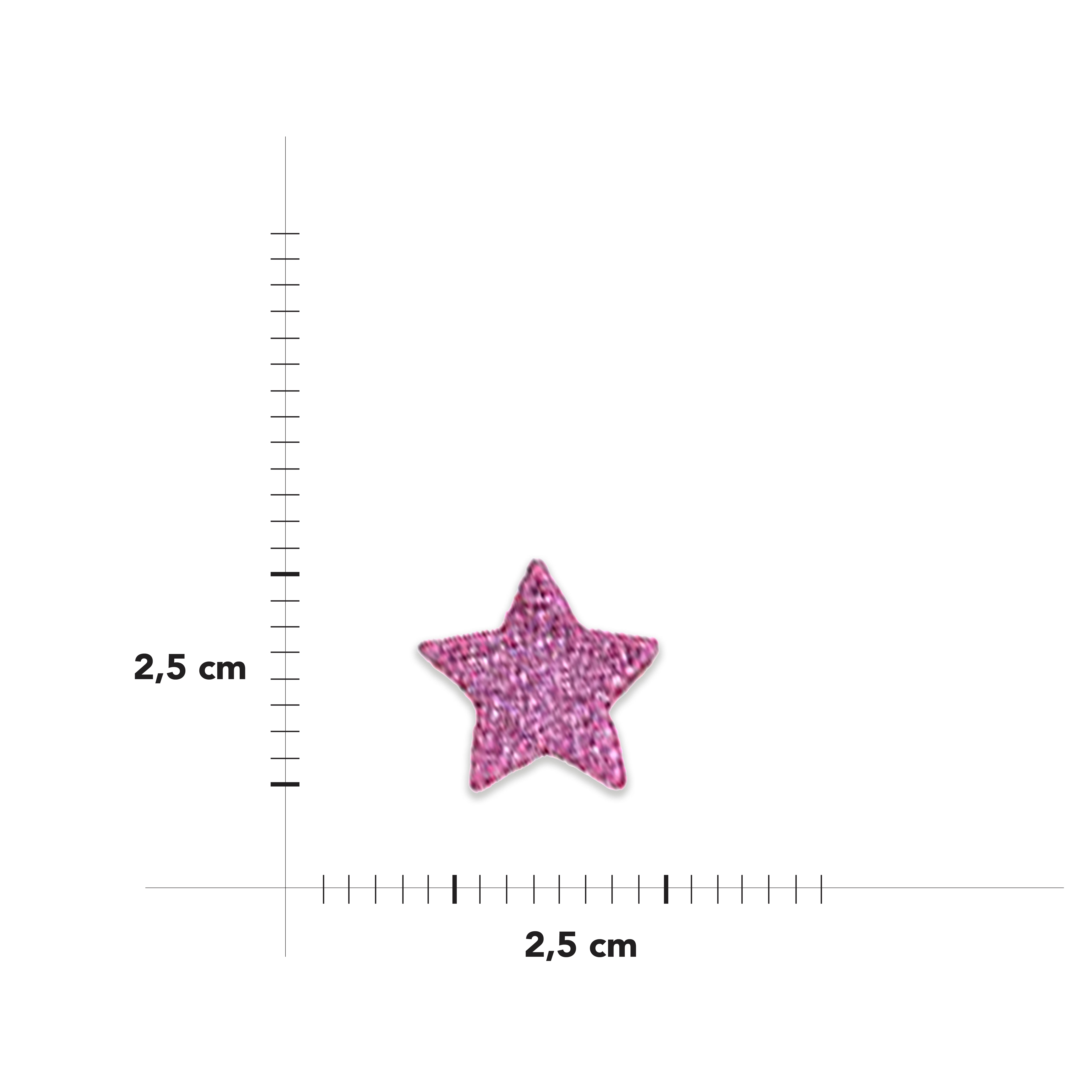 Applicazione Termoadesiva Stella Glitter Image