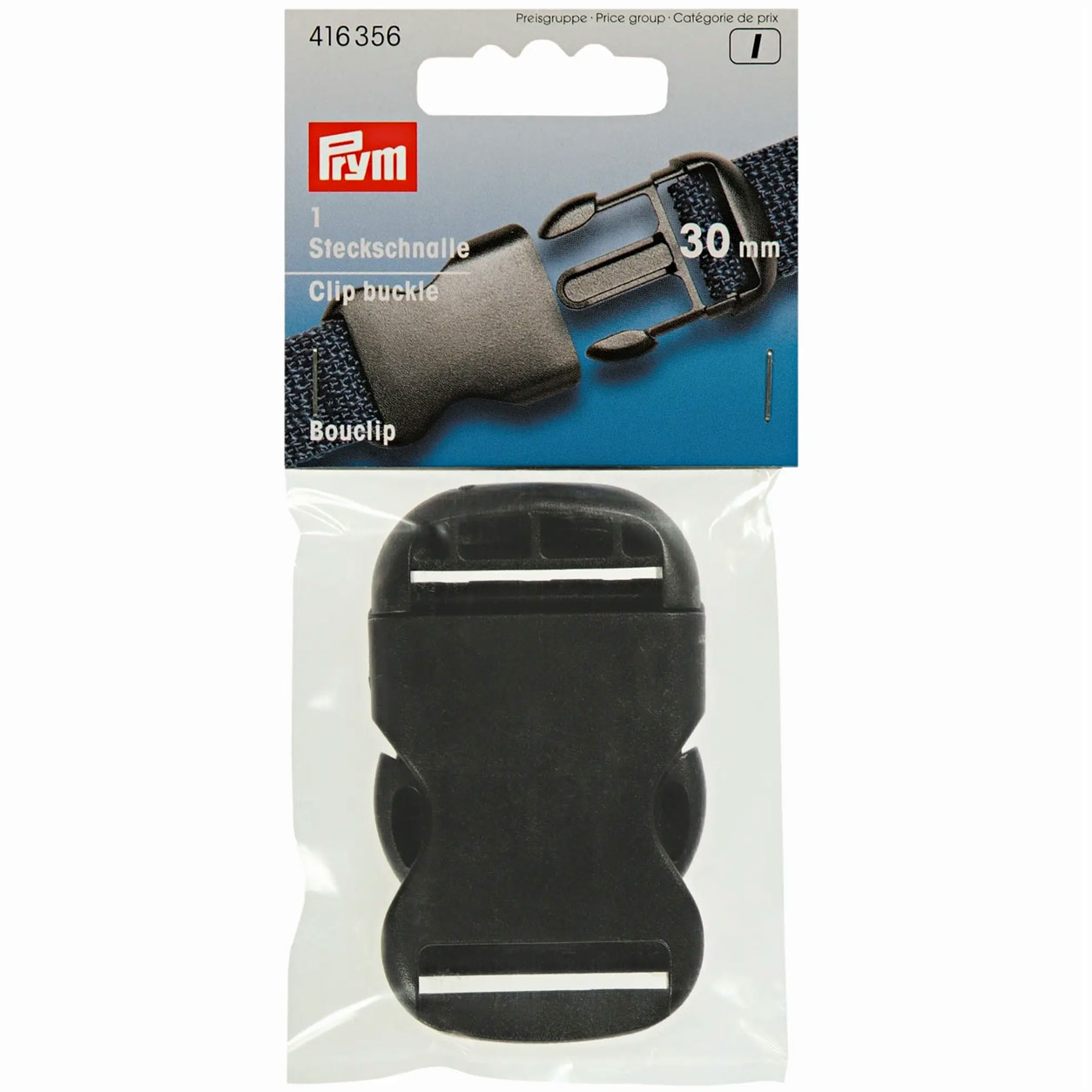 Fibbia a Clip Nero Prym 30 mm Image