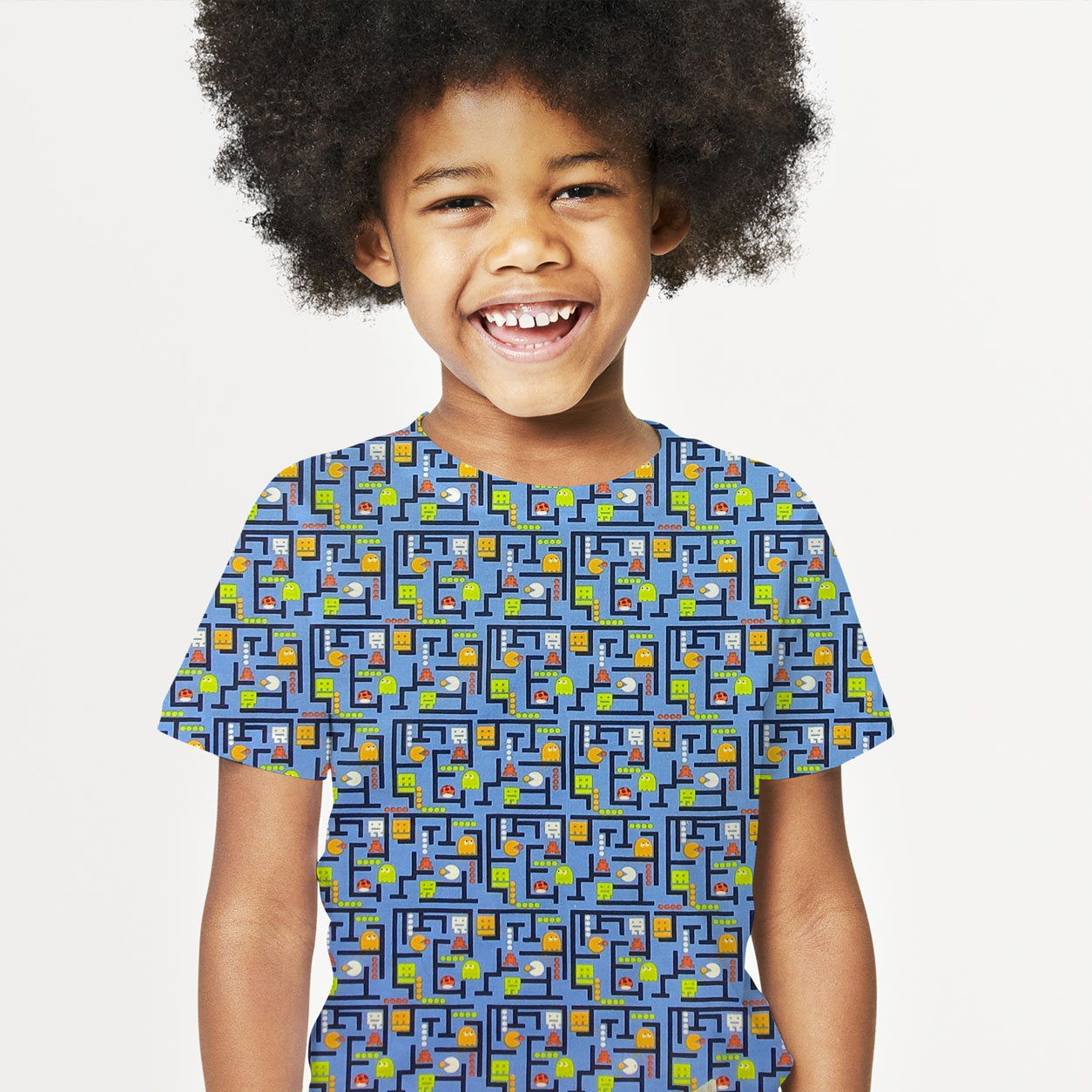 Tessuto Cotone Pac-Man