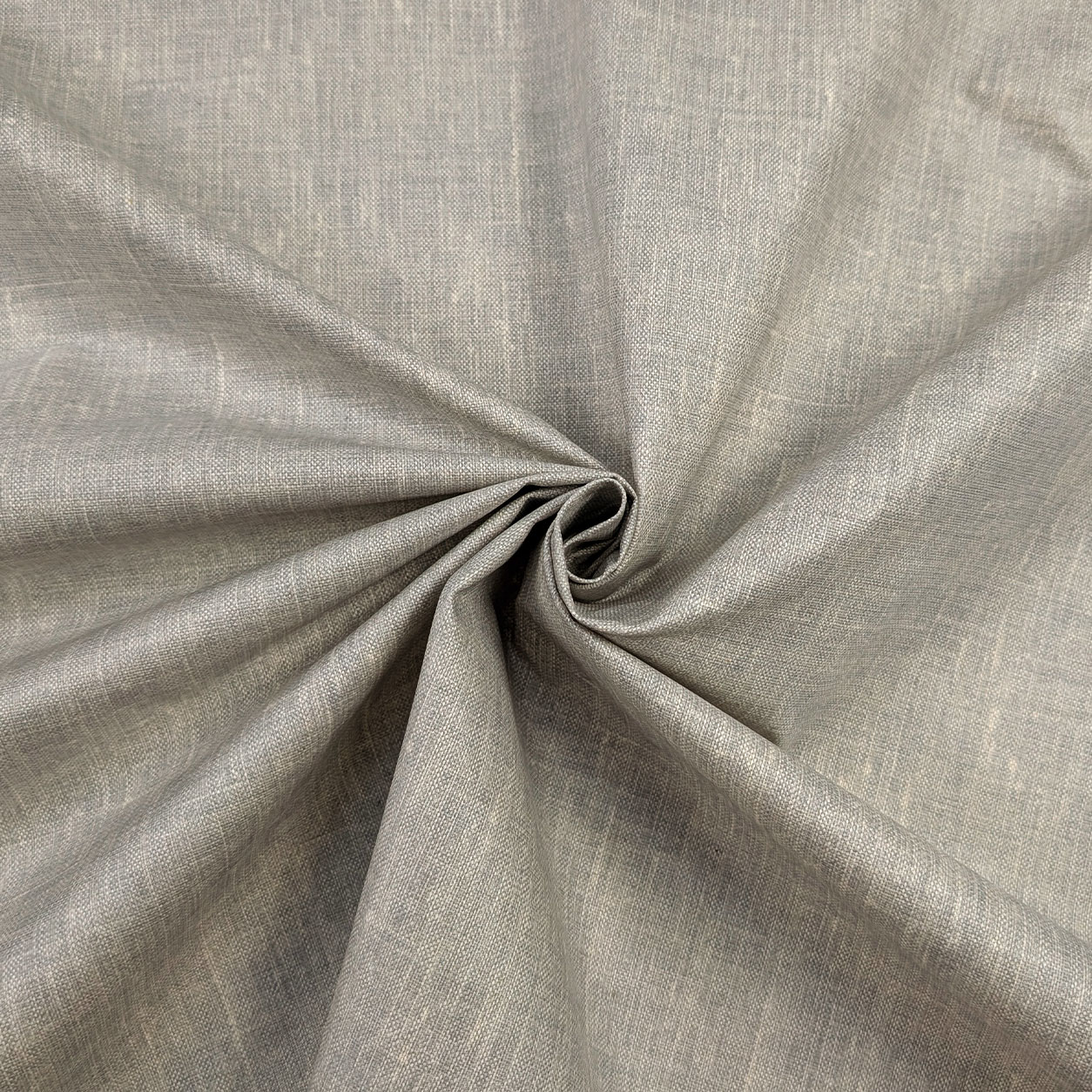 Tessuto Tovaglia Resinata Misto Lino Grigio Chiaro Image