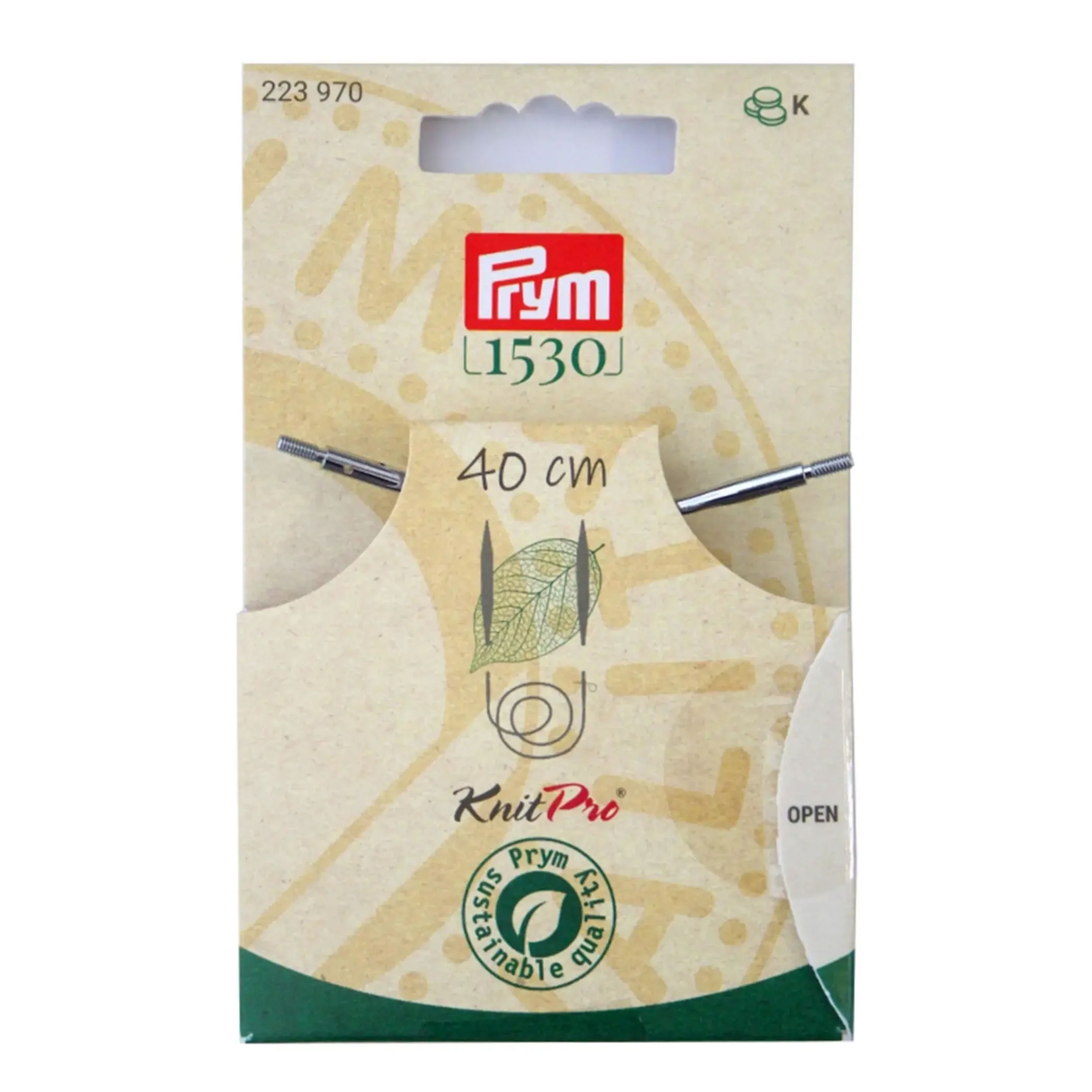 Filo Intercambiabile per Ferri Natural Prym 40 cm