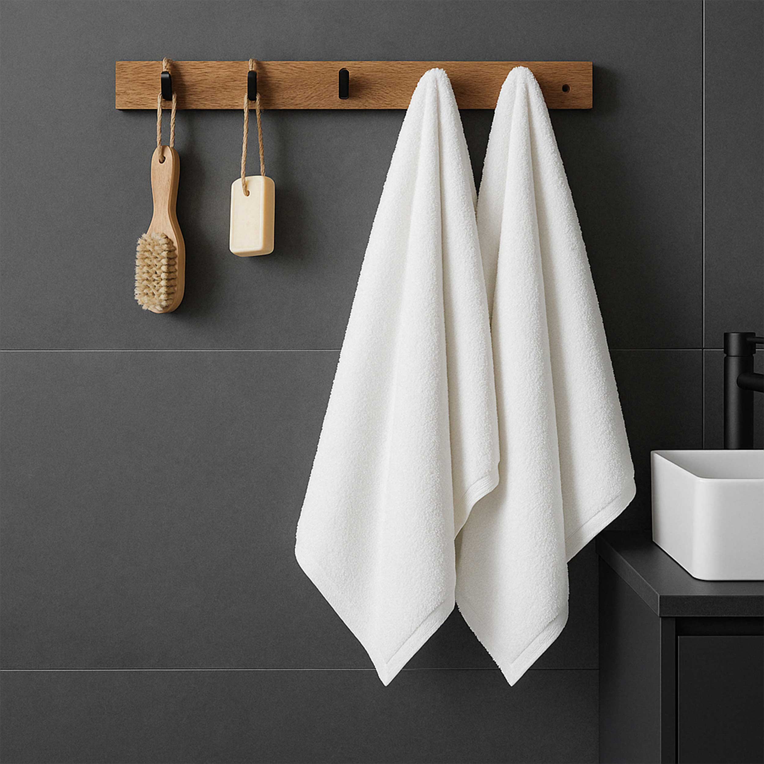 Set Asciugamani da Bagno con Tela Aida Image