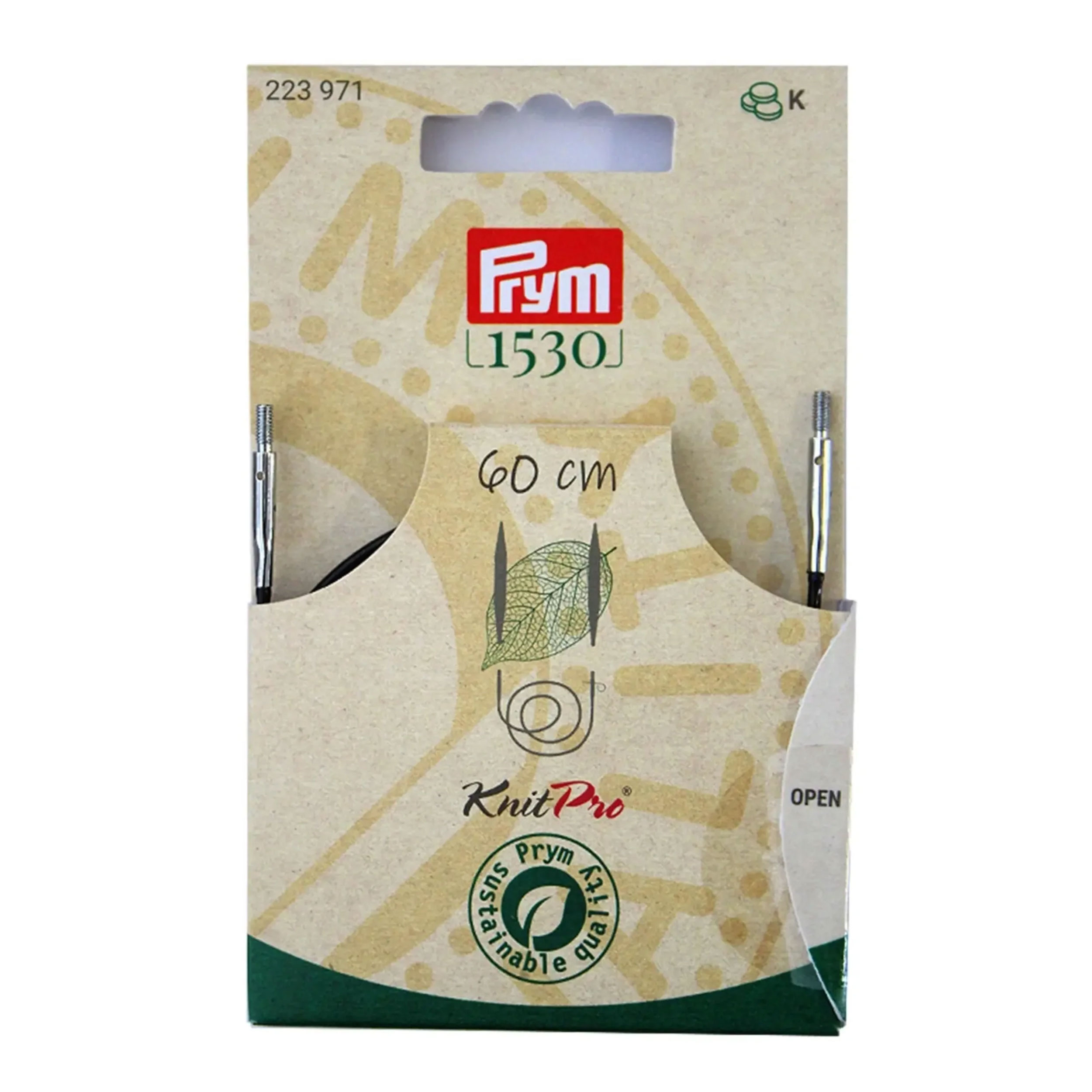 Filo Intercambiabile per Ferri Natural Prym 60 cm