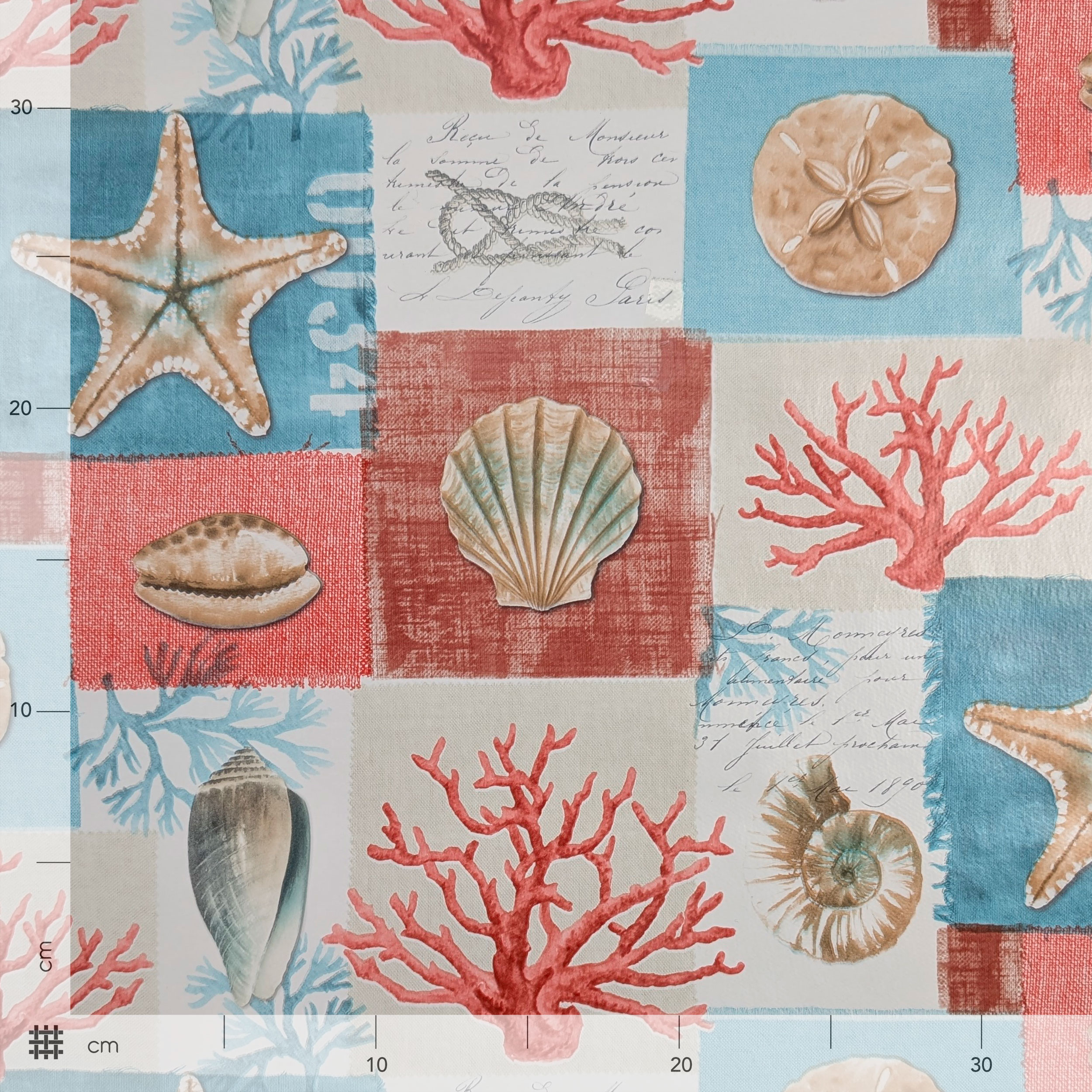 Tessuto per Tovaglia Plastificata Fantasia Marittima Image