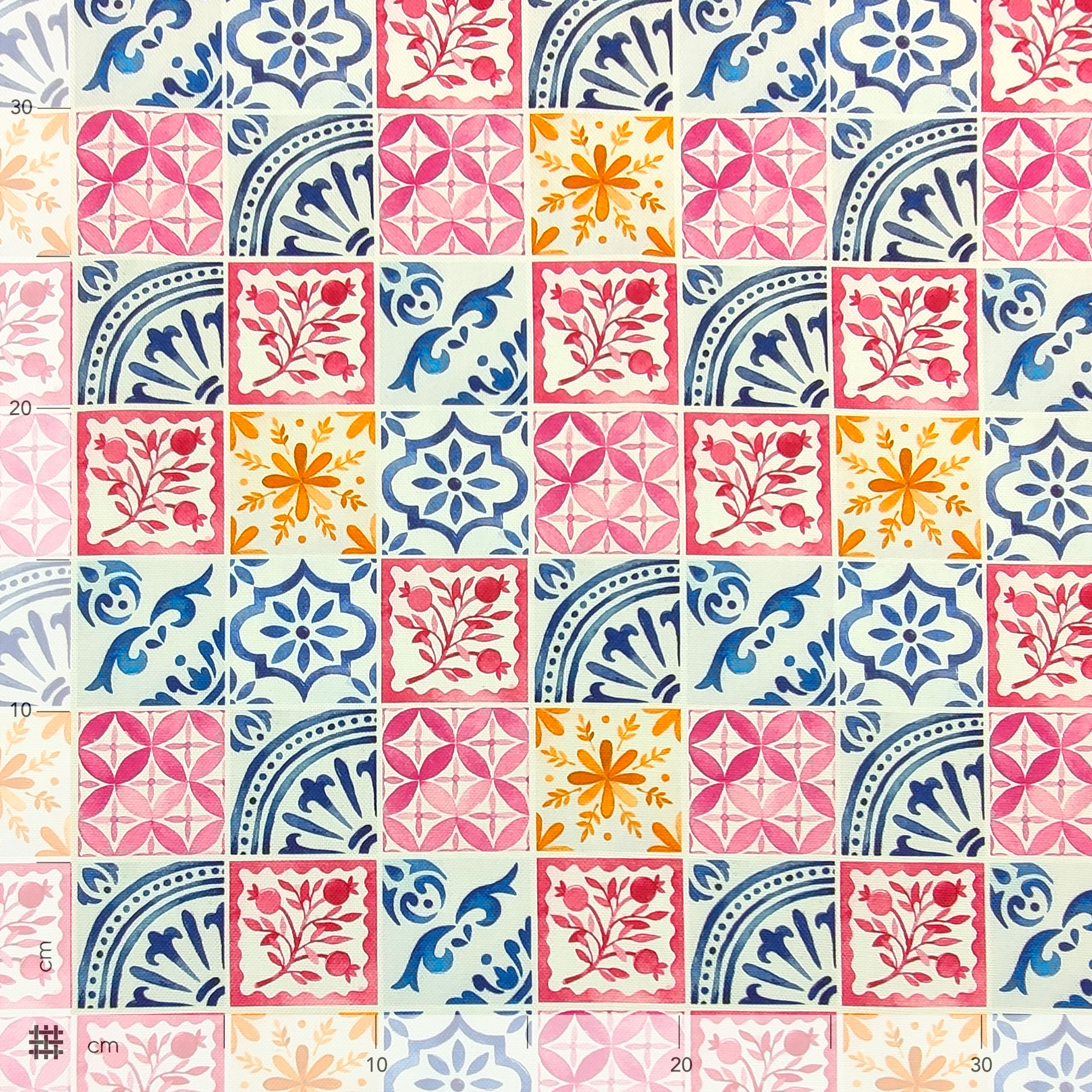 Panama Maiolica Rosa e Blu