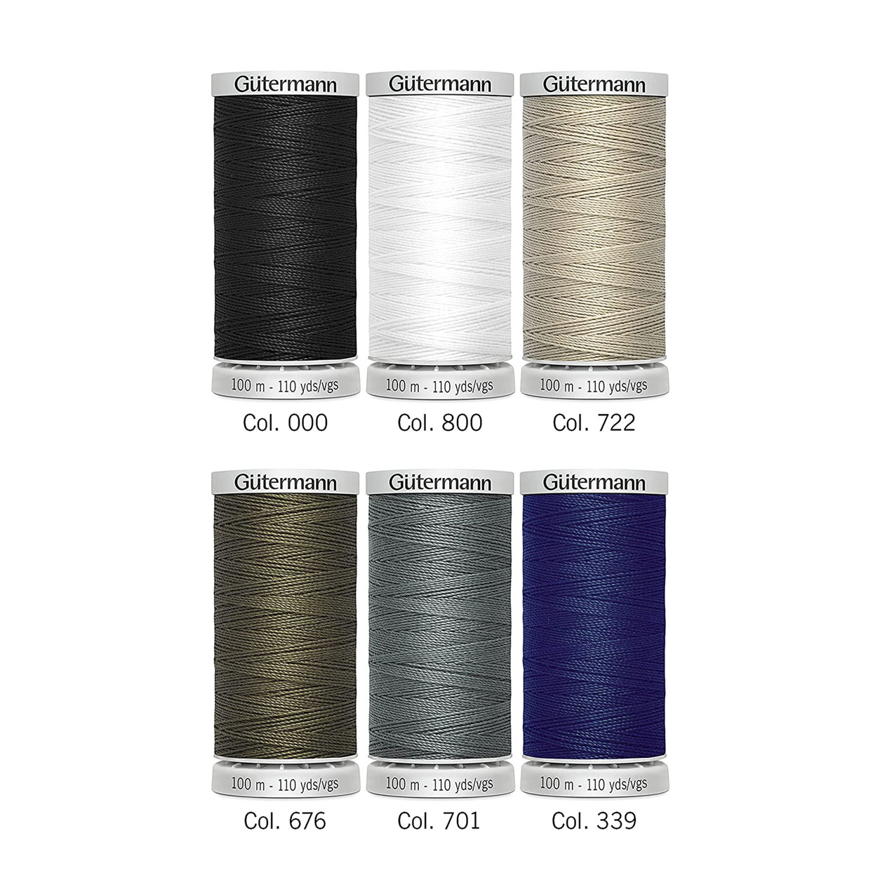 Gutermann Filo Ultra Forte Toni Neutri 6 Bobine 