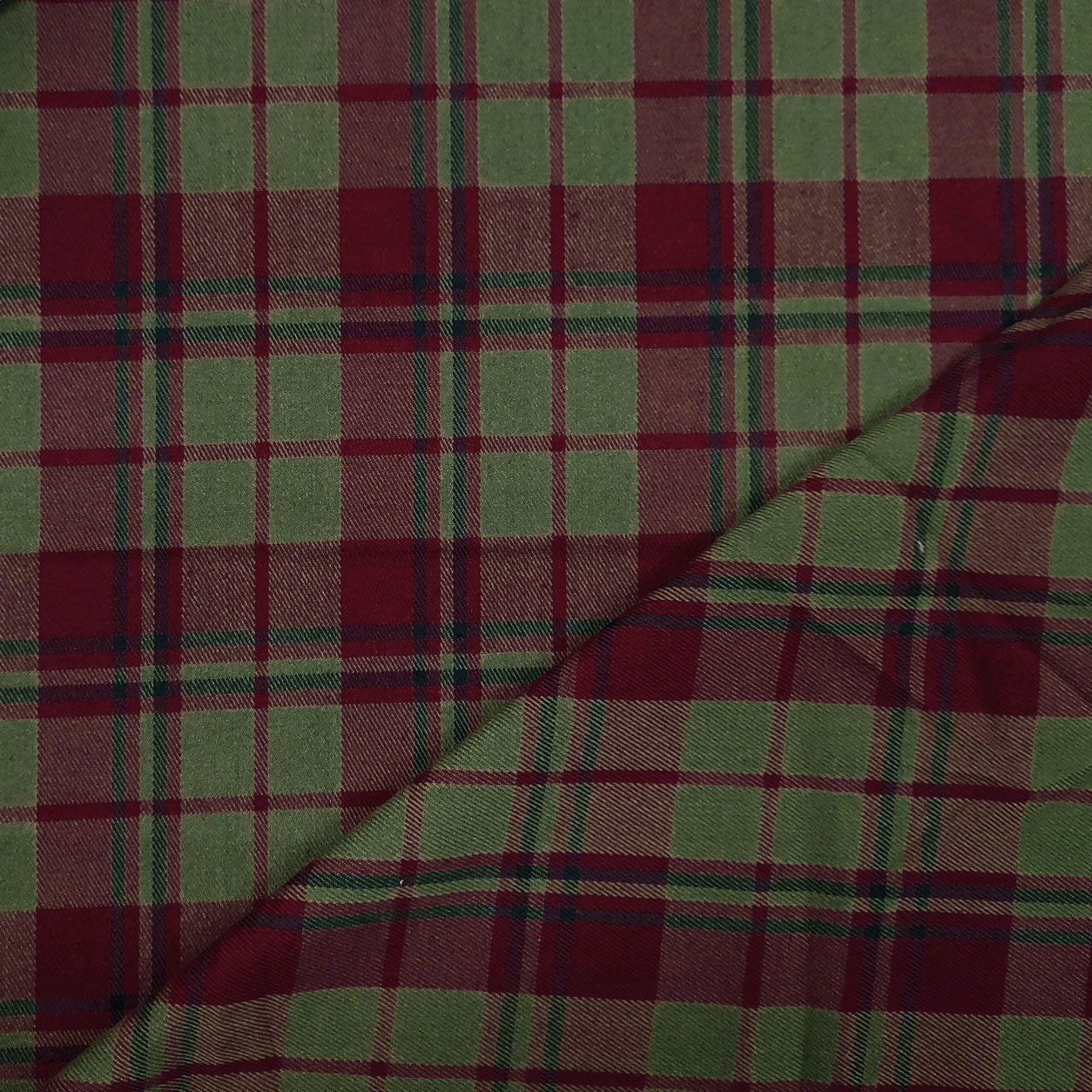 Tessuto Scozzese Fuxia e  Verde
