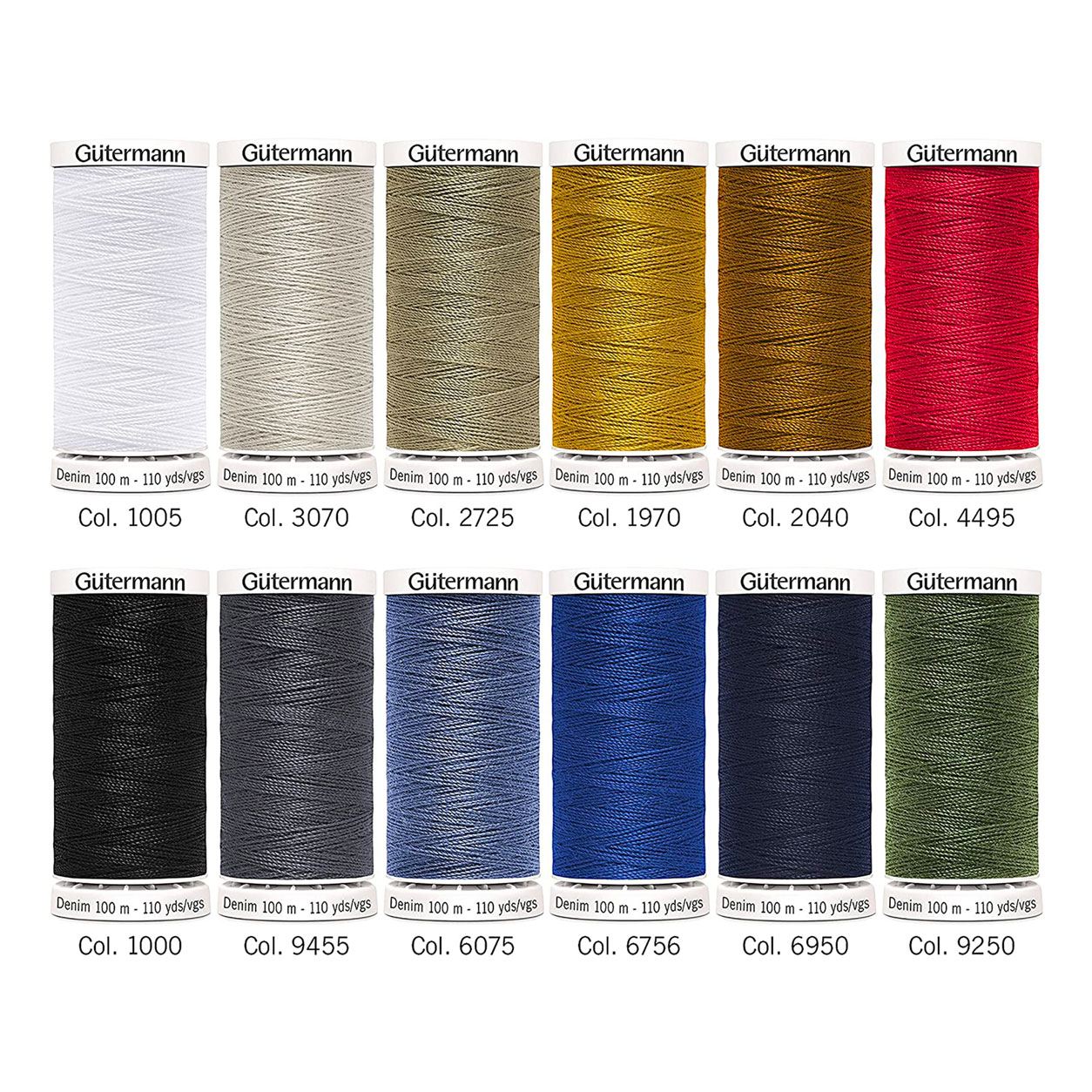 Gutermann Filo Denim 12 Bobine