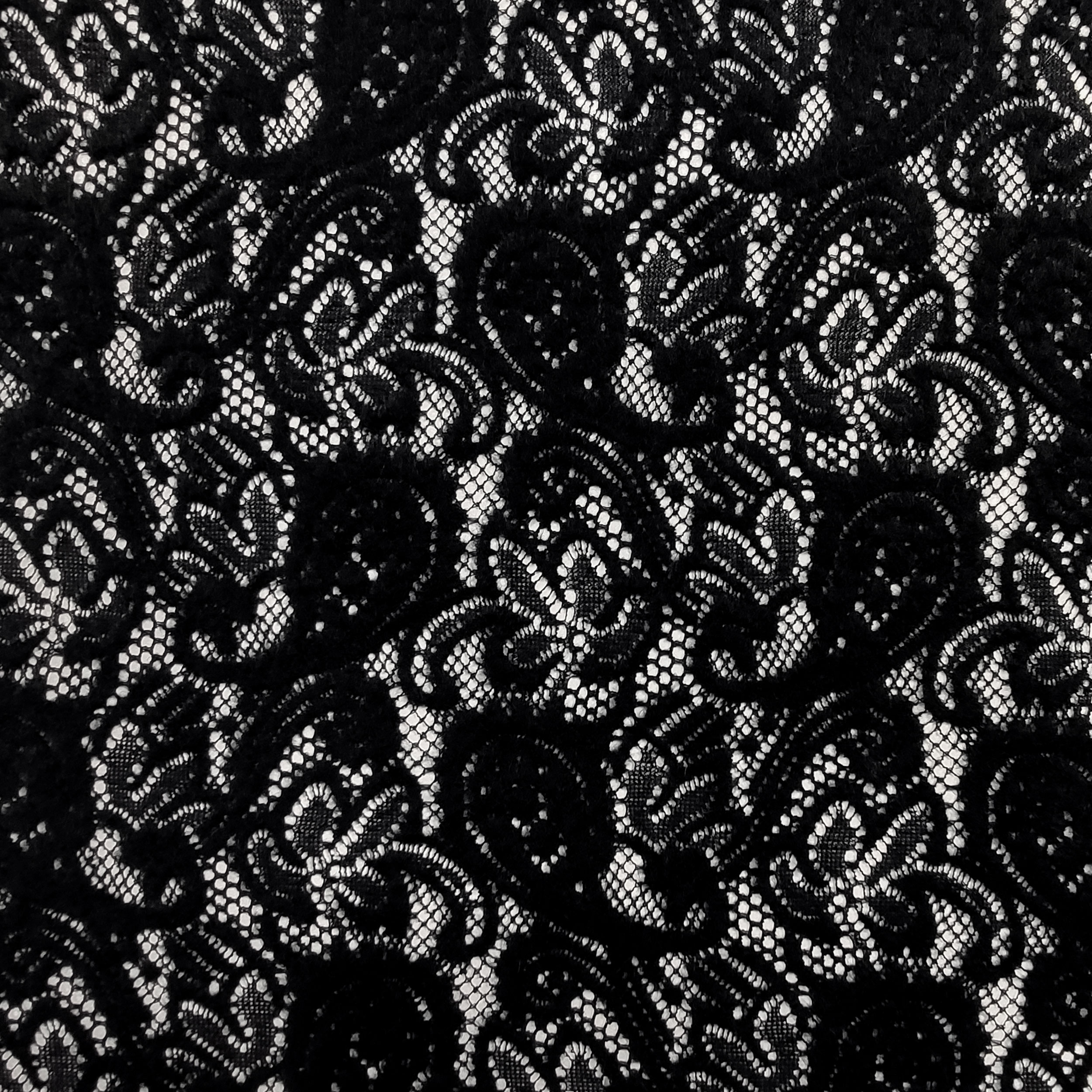 Pizzo in Misto Lana Nero Image