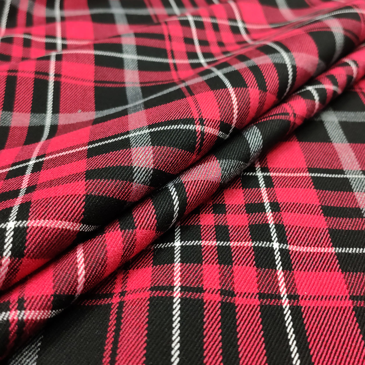 Tartan Quadri Rosso e Nero