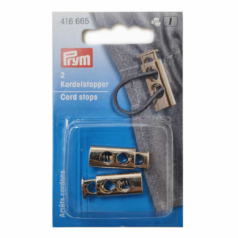 Blocca Cordoncini Prym 2 Fori Oro 