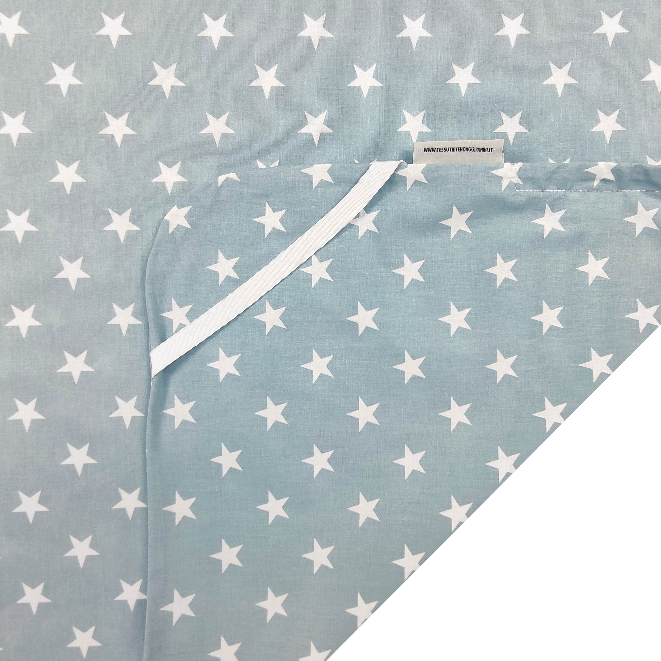 Sacco Nanna Estivo con Stelle Bianche Sfondo Azzurro