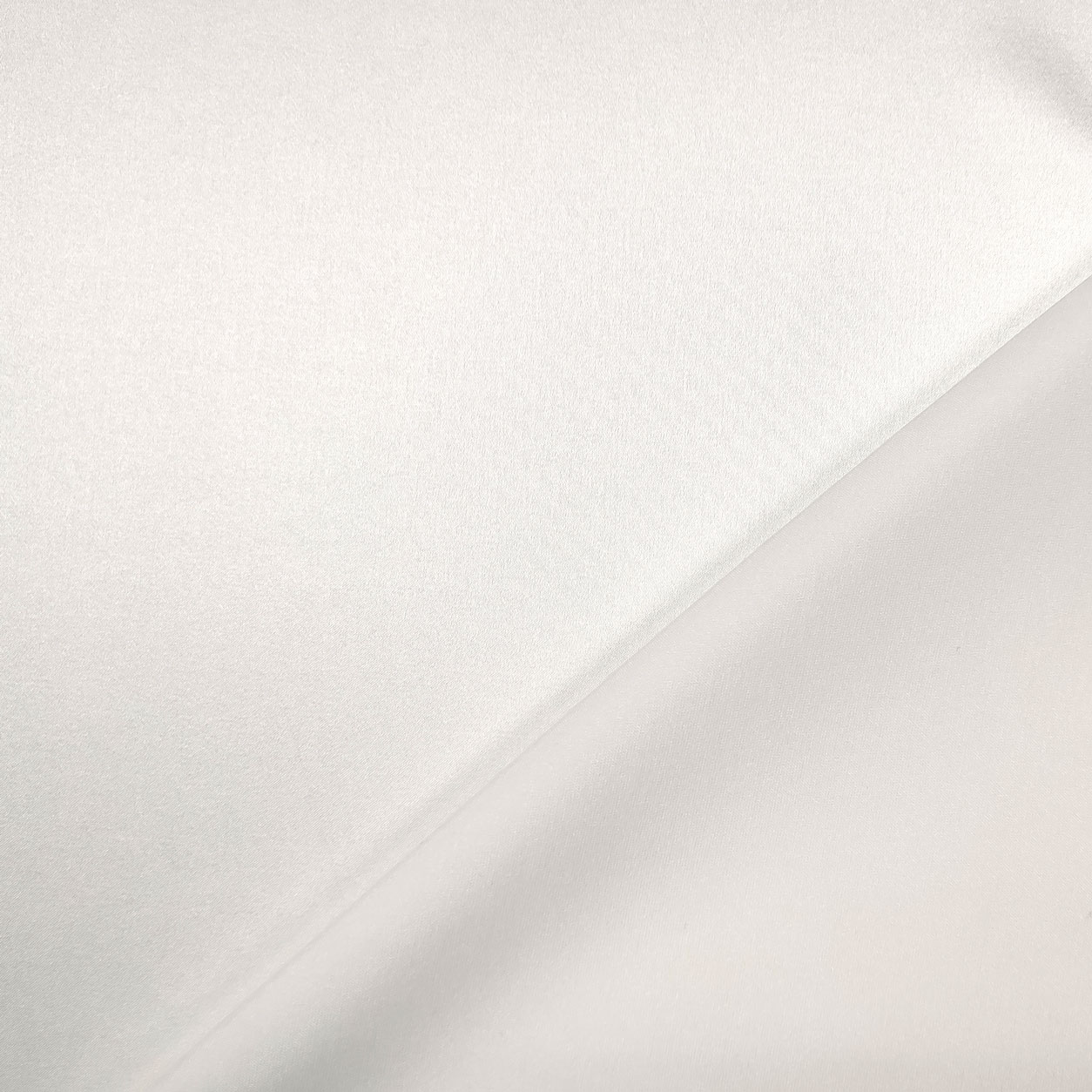 Raso di Seta Elasticizzato Bianco Lana