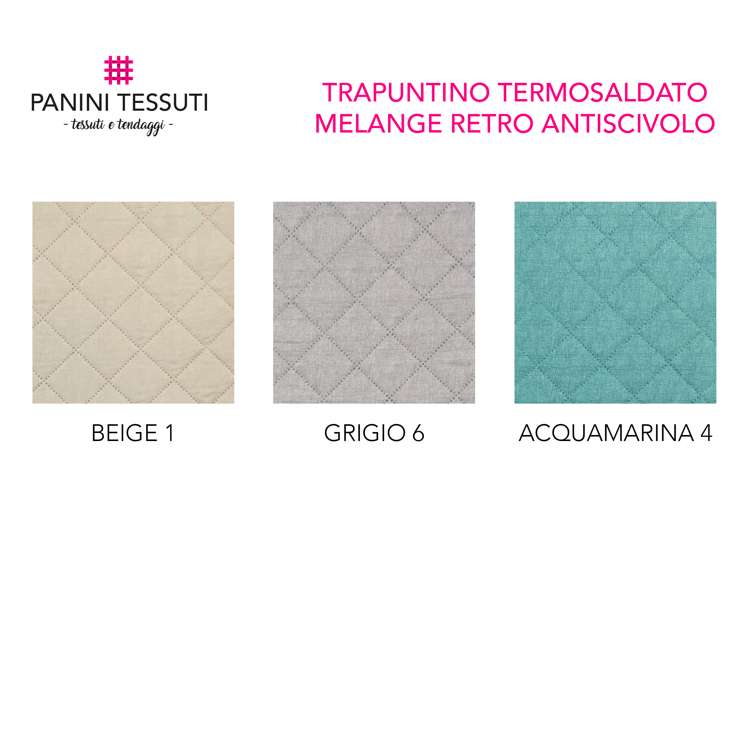 Trapuntino Termosaldato Melange Retro Antiscivolo Image