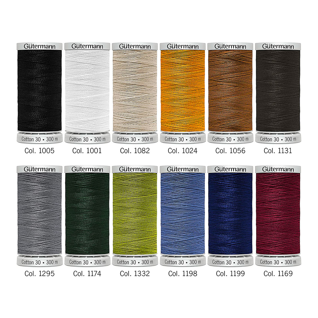Gutermann Filo Cotone 300 m 12 Bobine