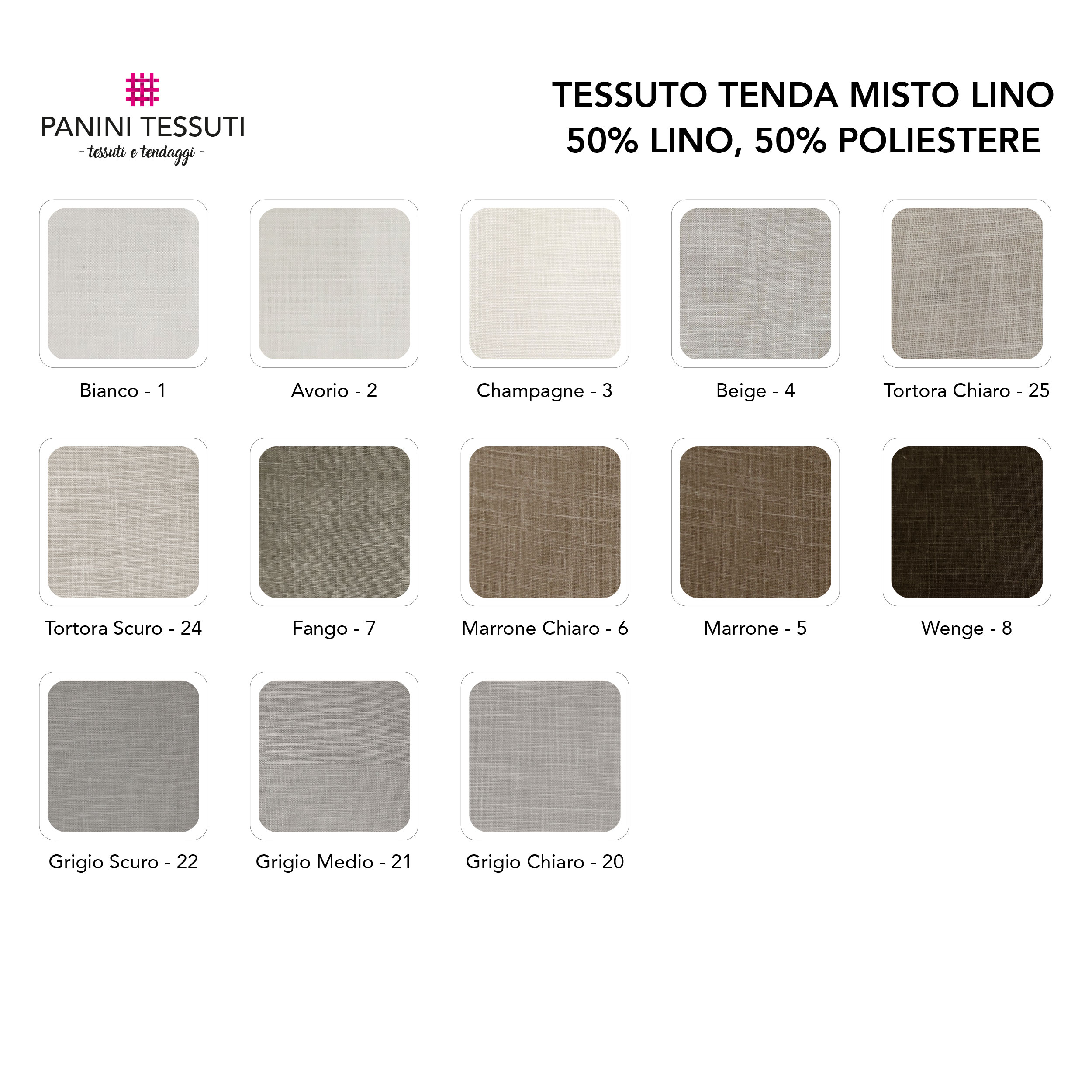 Tessuto Tenda Misto Lino Image