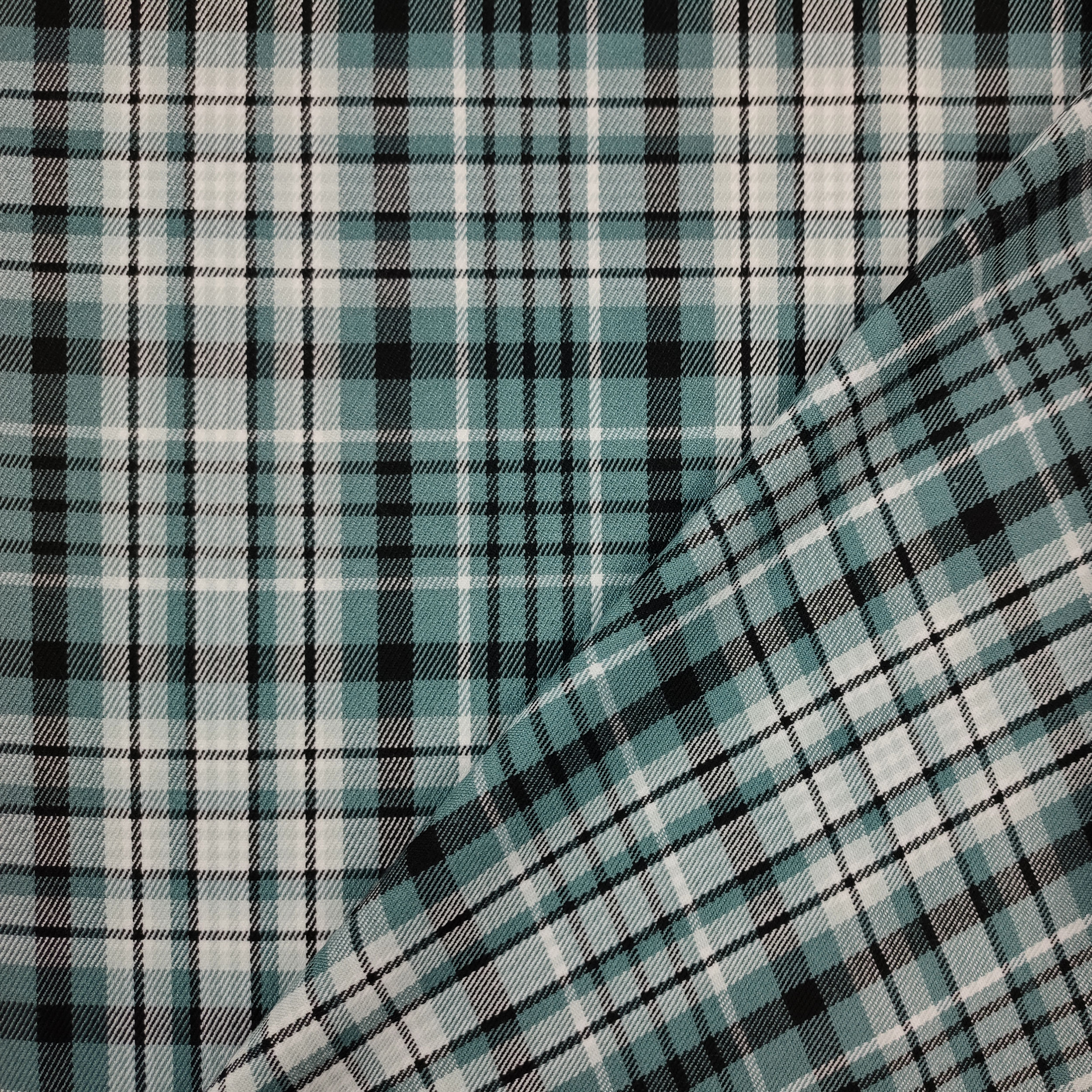 Tessuto Tartan Toni del Verde