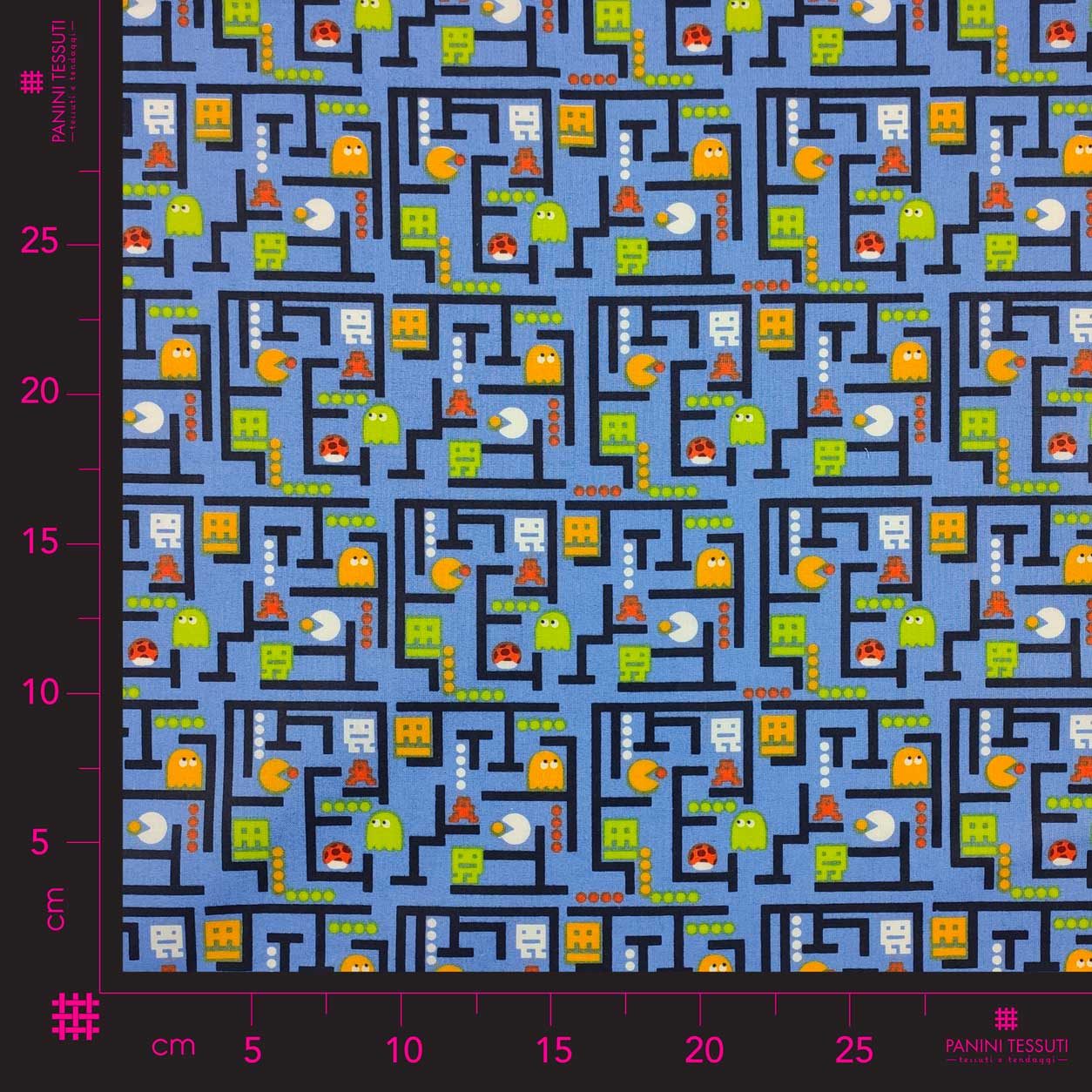Tessuto Cotone Pac-Man