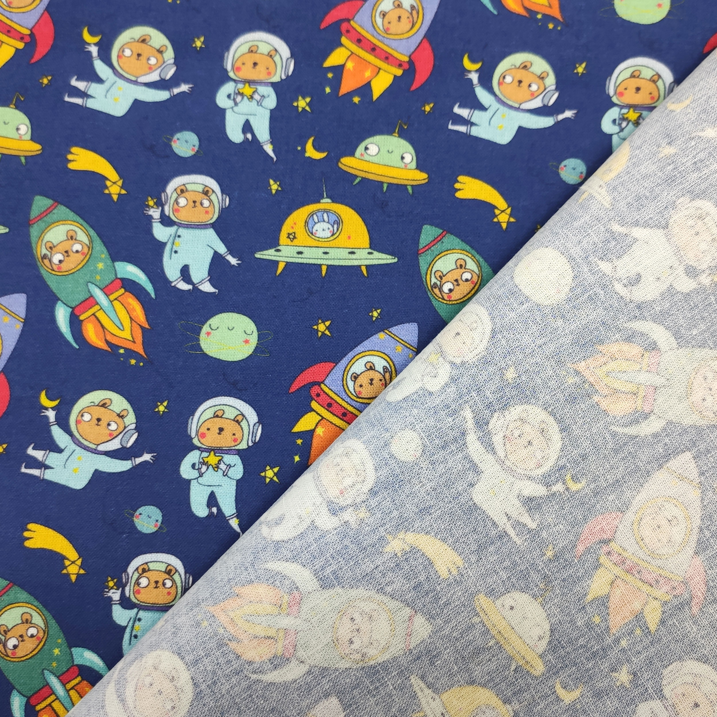 Cotone Orsetti Astronauti Piccoli
