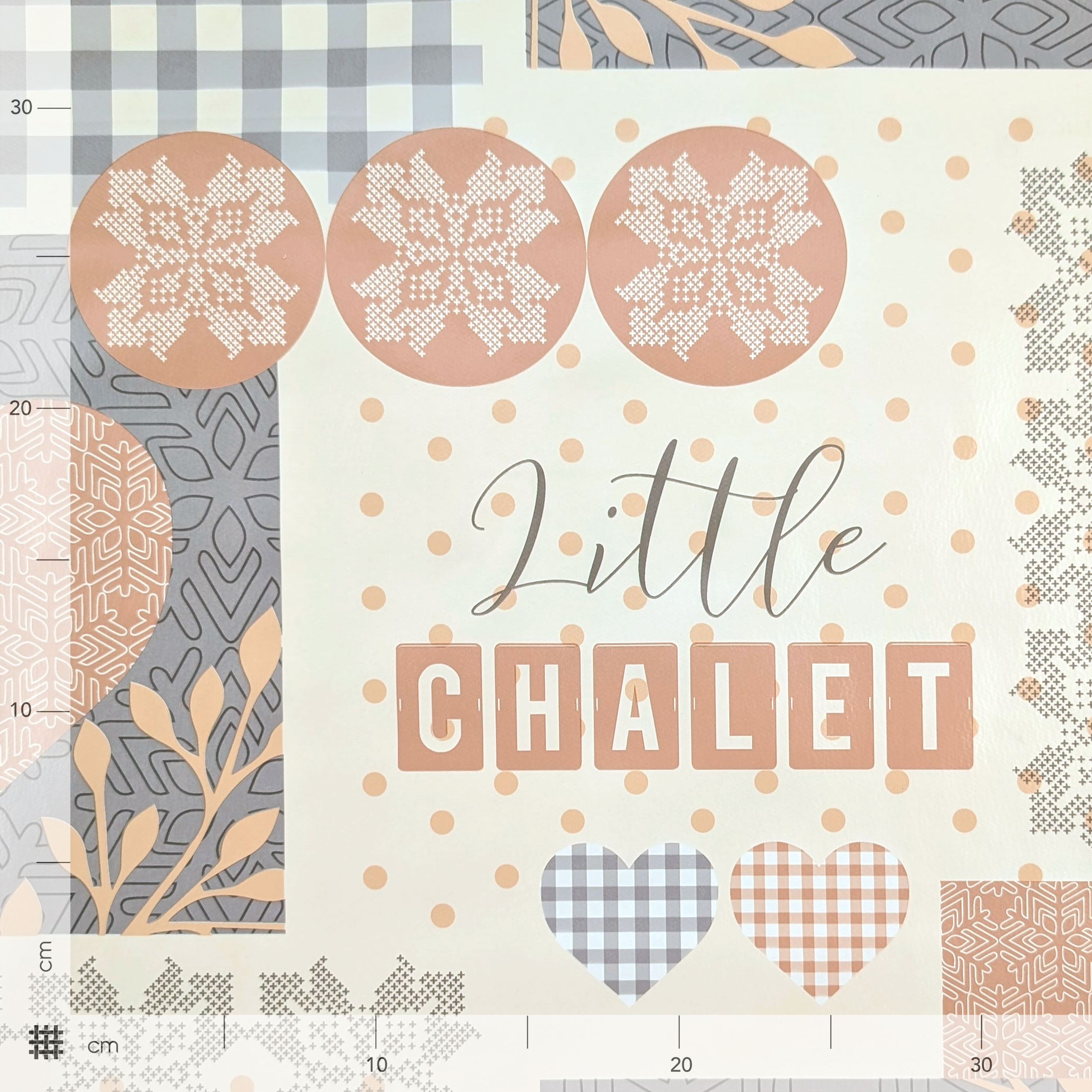 Tessuto per Tovaglia Plastificata Little Chalet Image