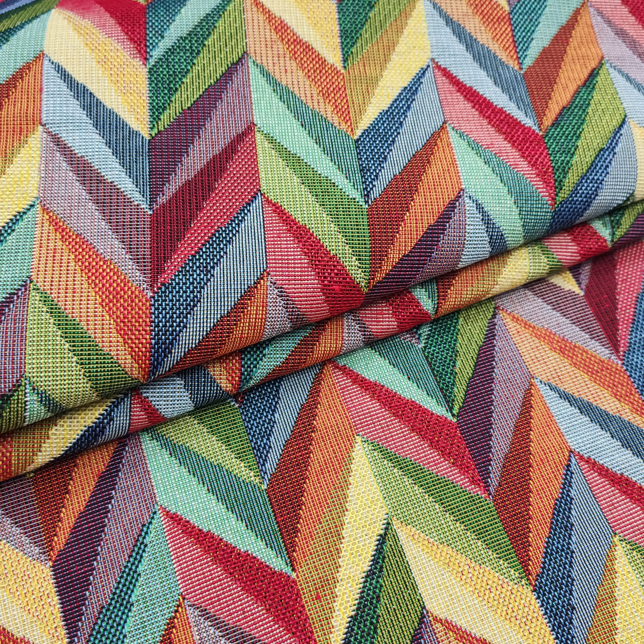 Tessuto Gobelin Zig Zag Geometrico