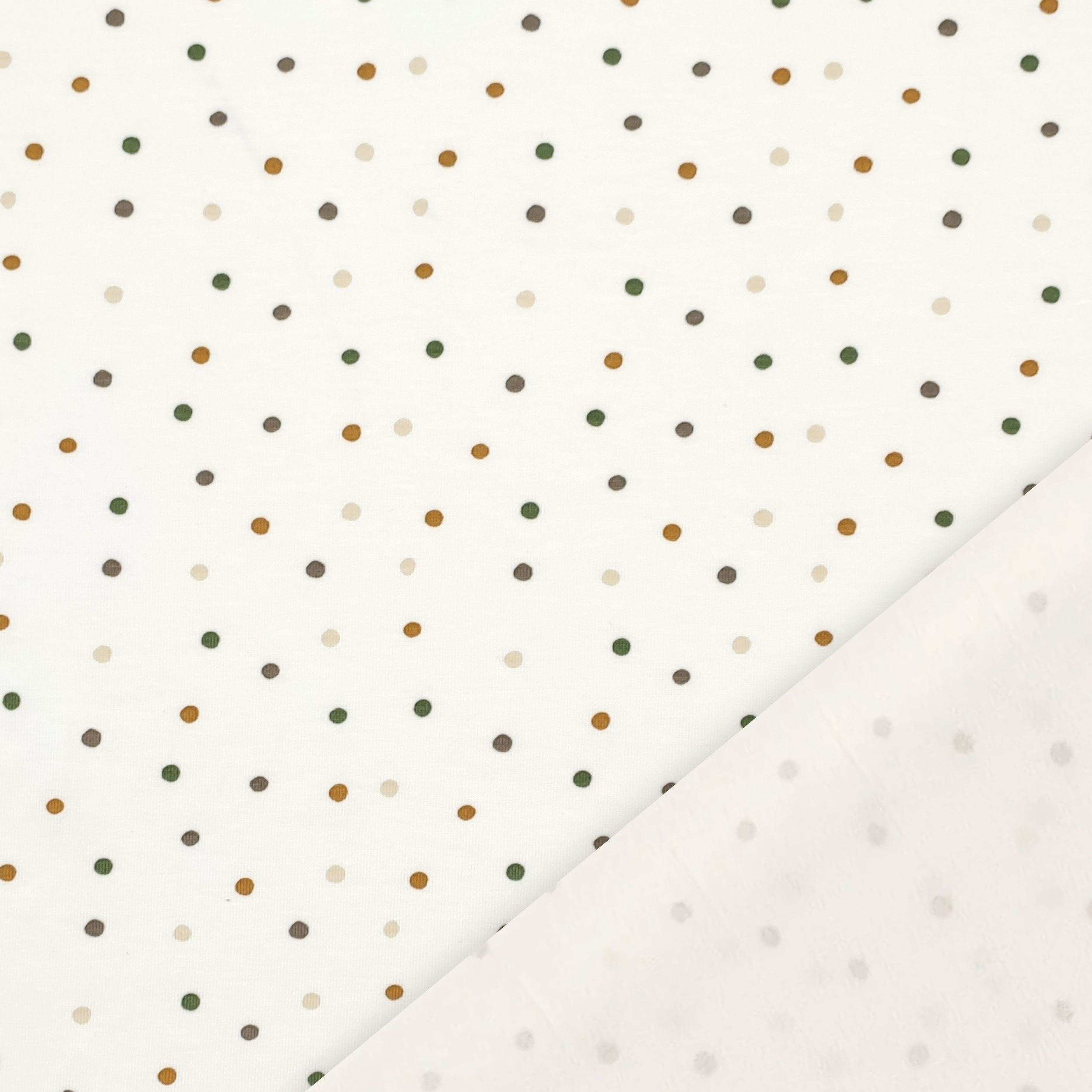 Jersey di Cotone Pois Multicolor Image