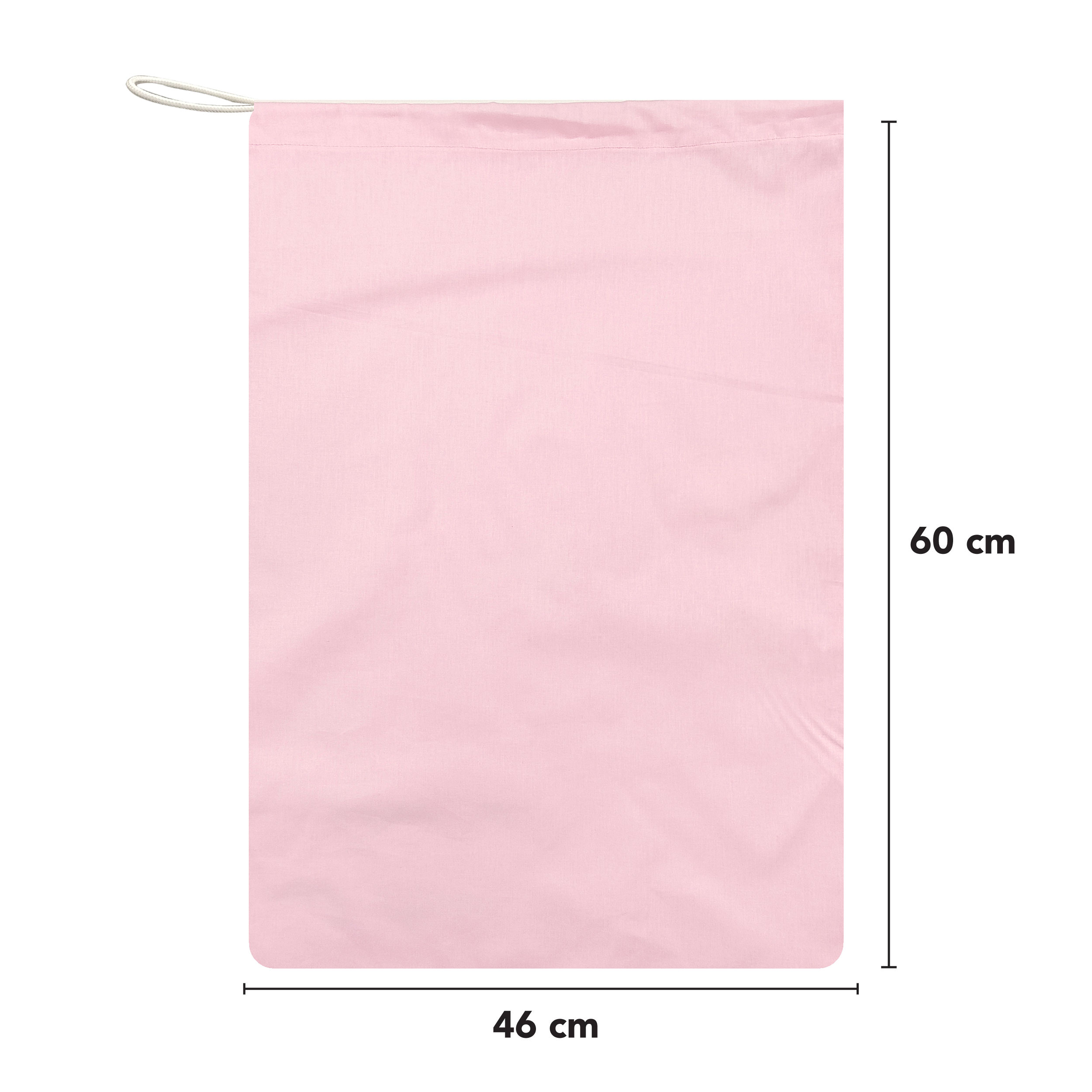 Sacchetto Asilo in Tinta Unita Rosa