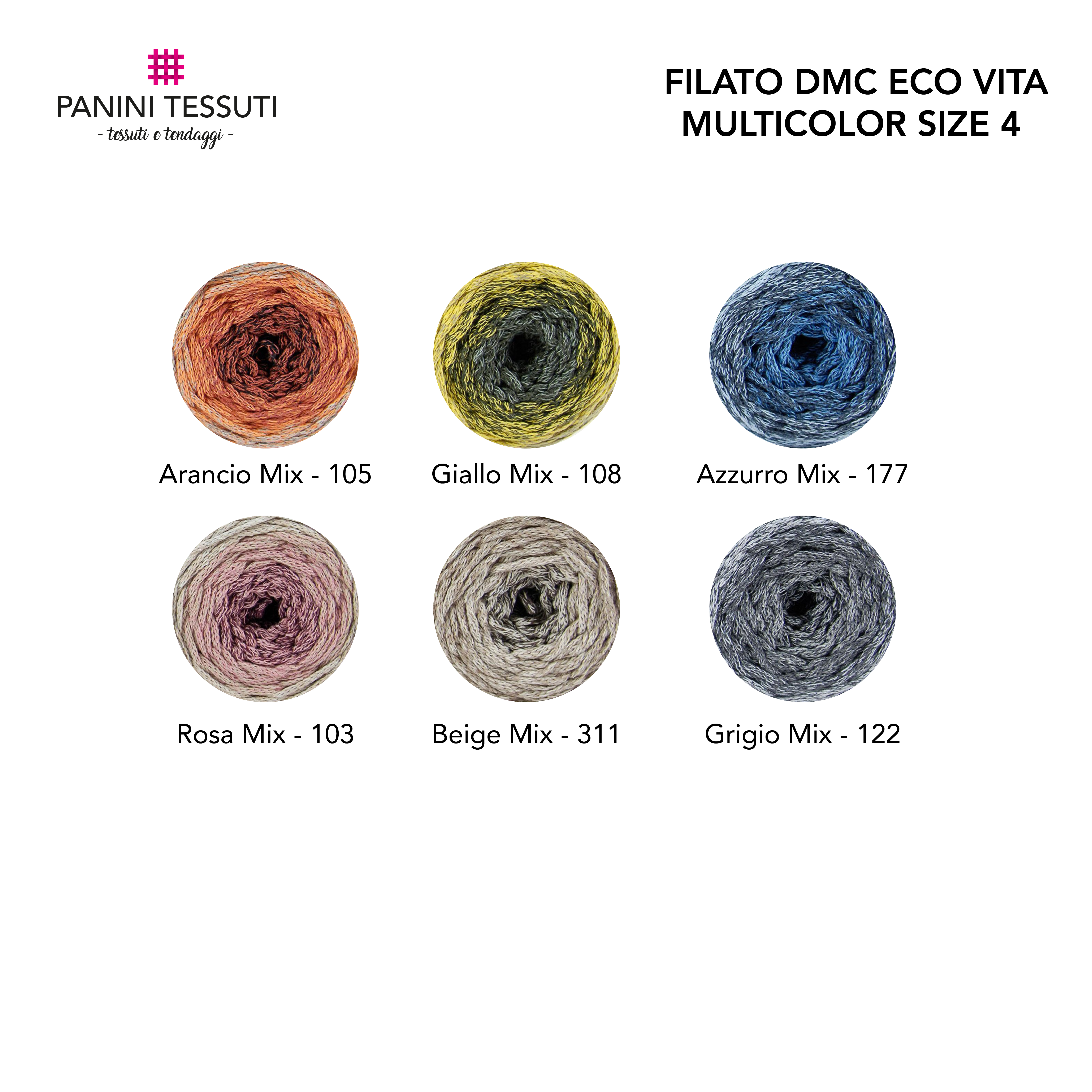 Filato DMC Eco Vita Size 4 Multicolor Image