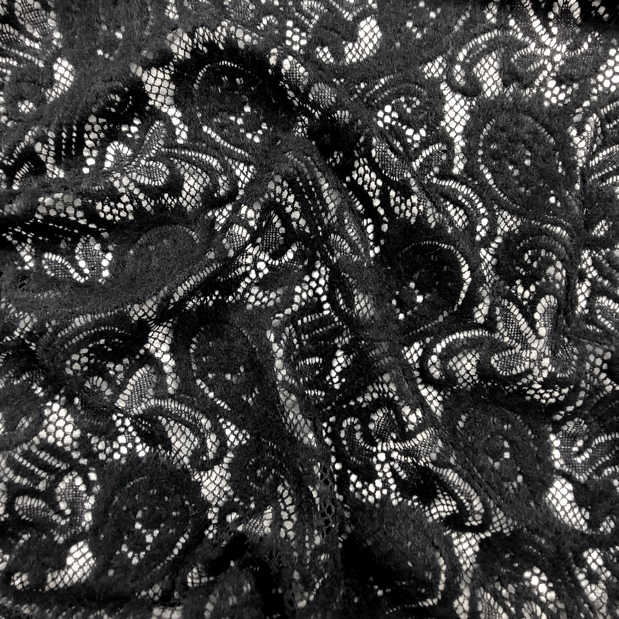 Pizzo in Misto Lana Nero Image