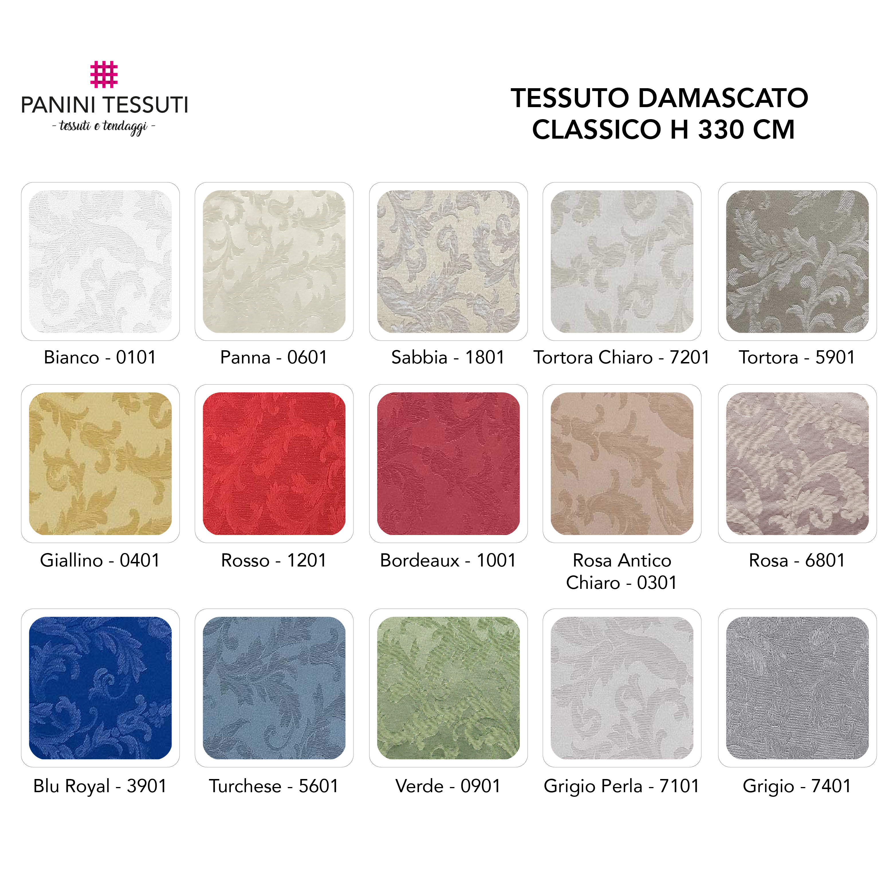 Tessuto Damascato Classico H 330 cm Image