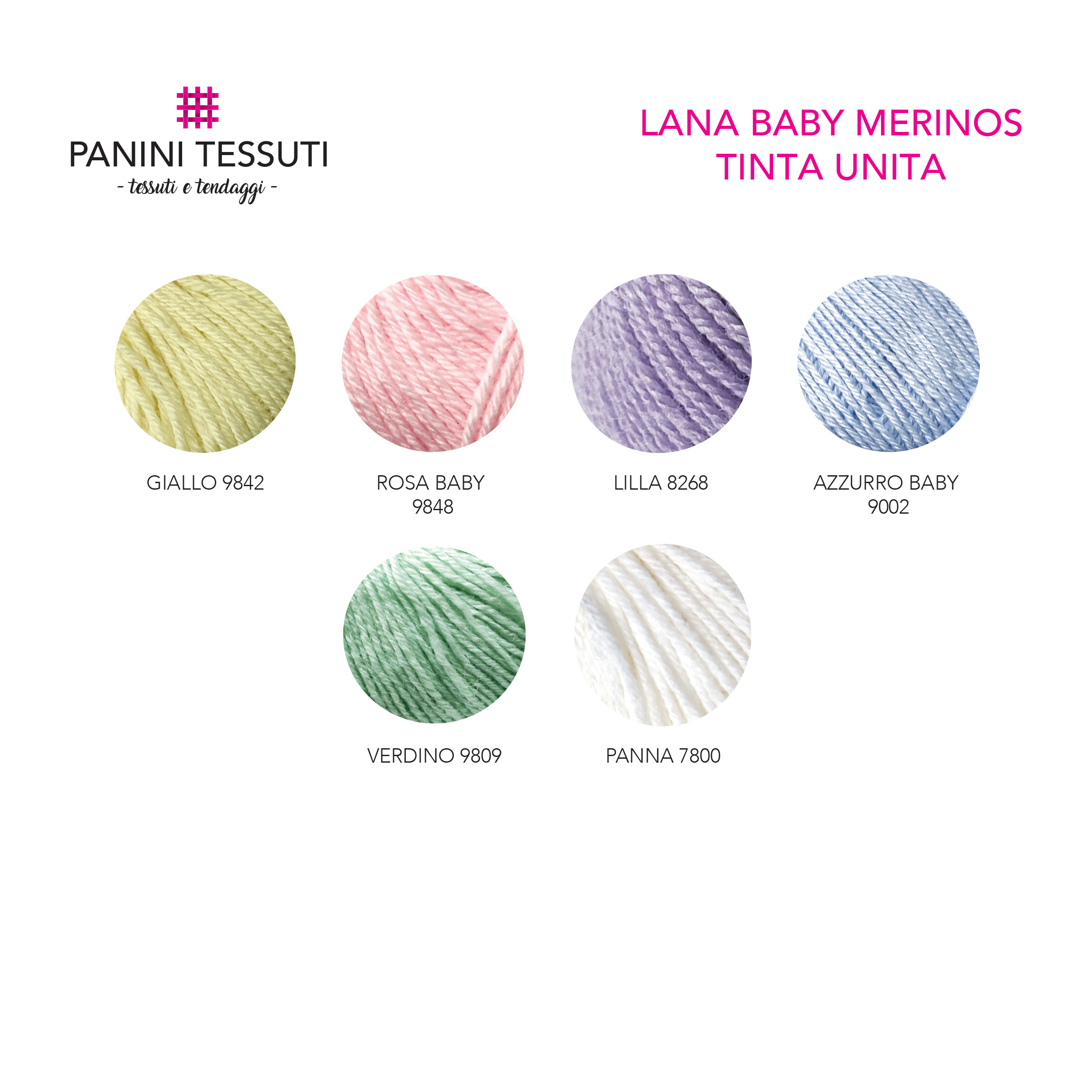 Lana Baby Merinos Tinta Unita Panini Filati  Image
