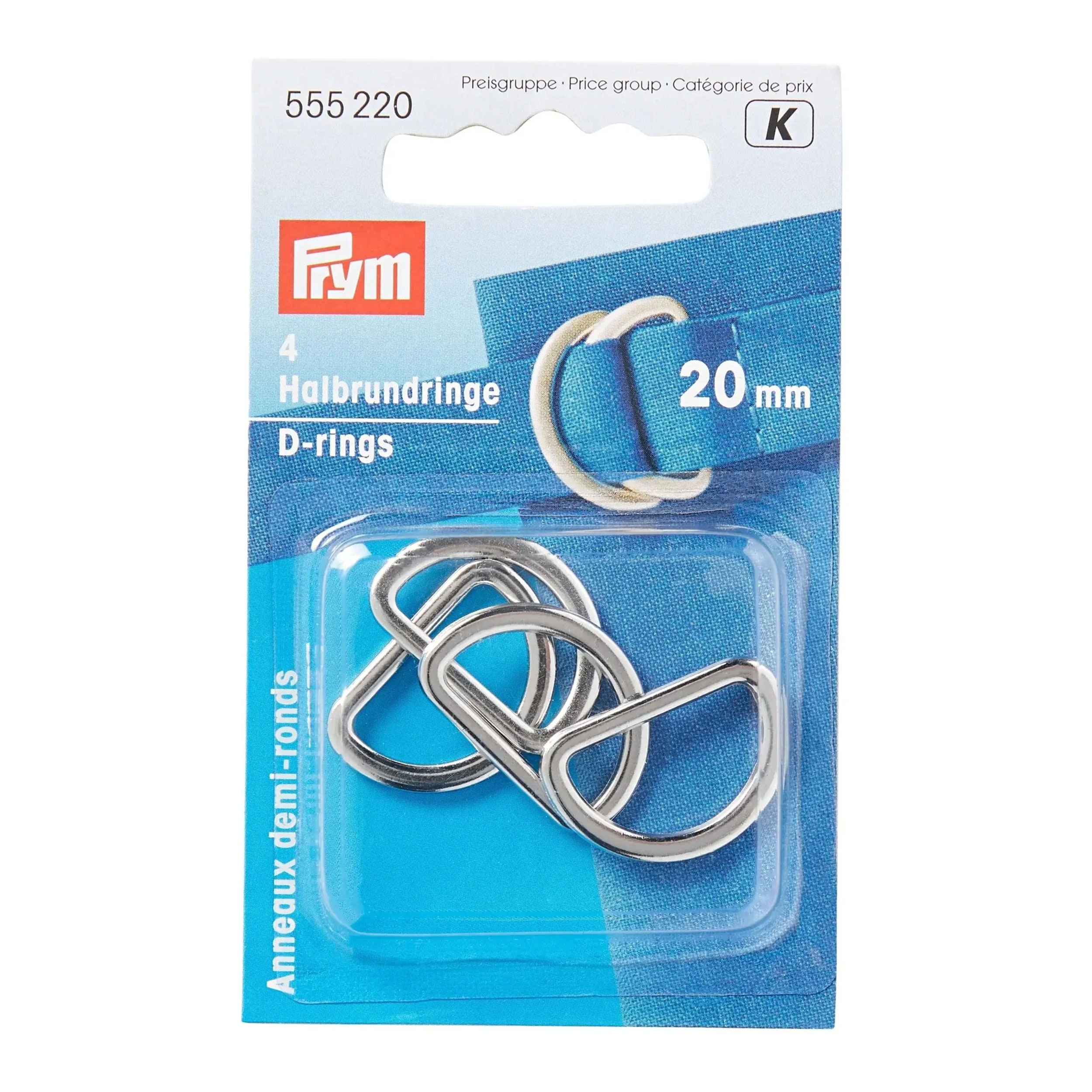 Anelli Semicircolari Argento 20 mm Prym