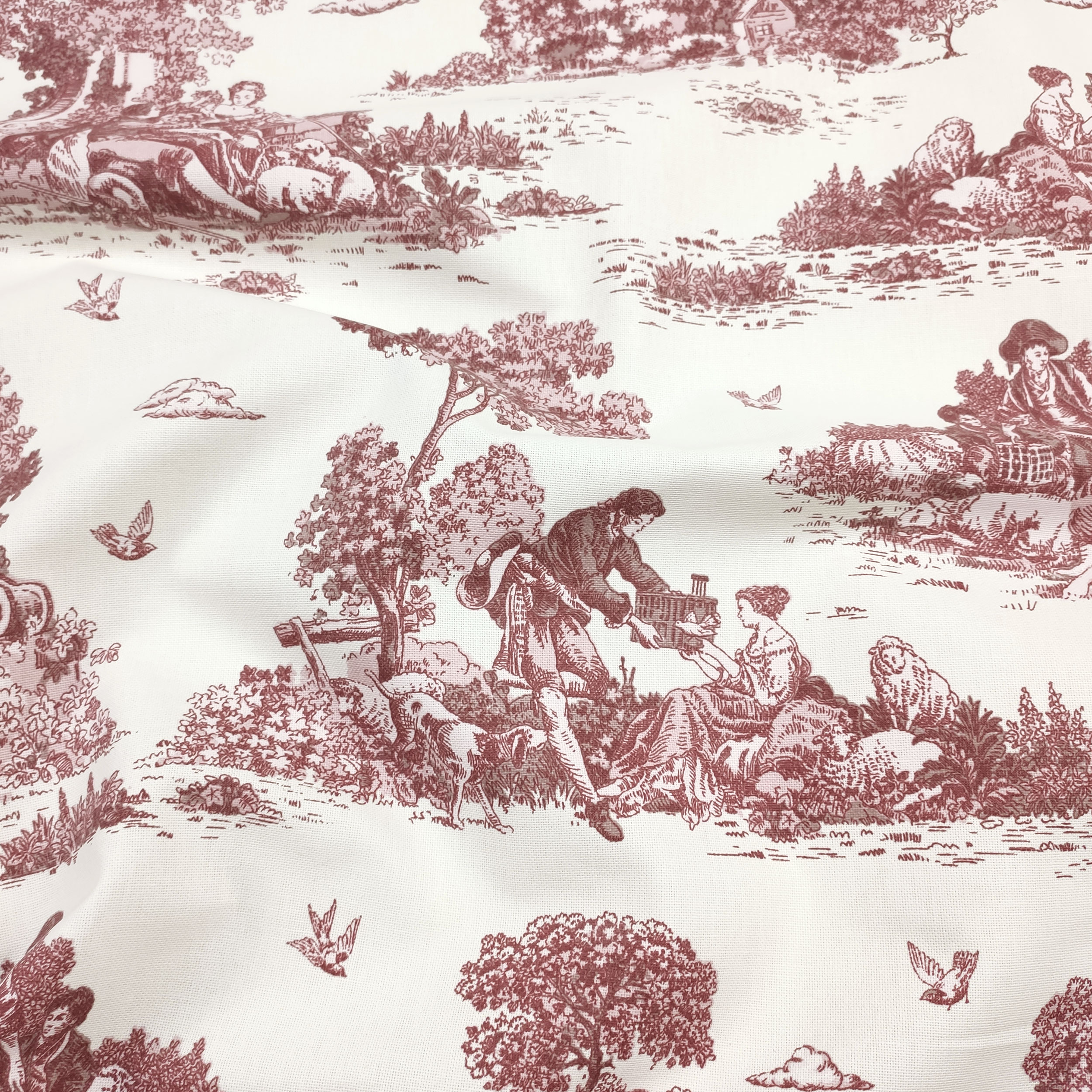 Panama Toile de Jouy Bordeaux Image