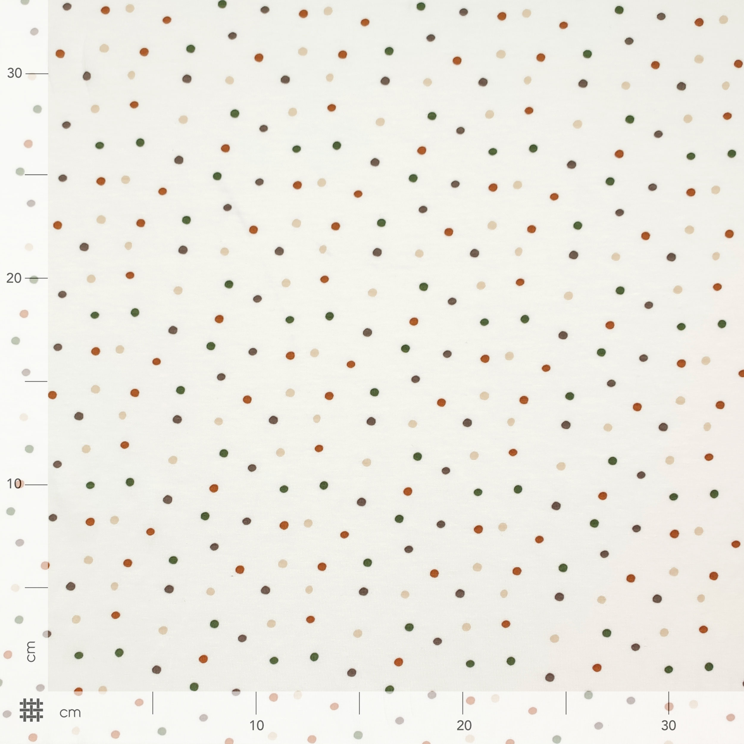 Jersey di Cotone Pois Multicolor Image
