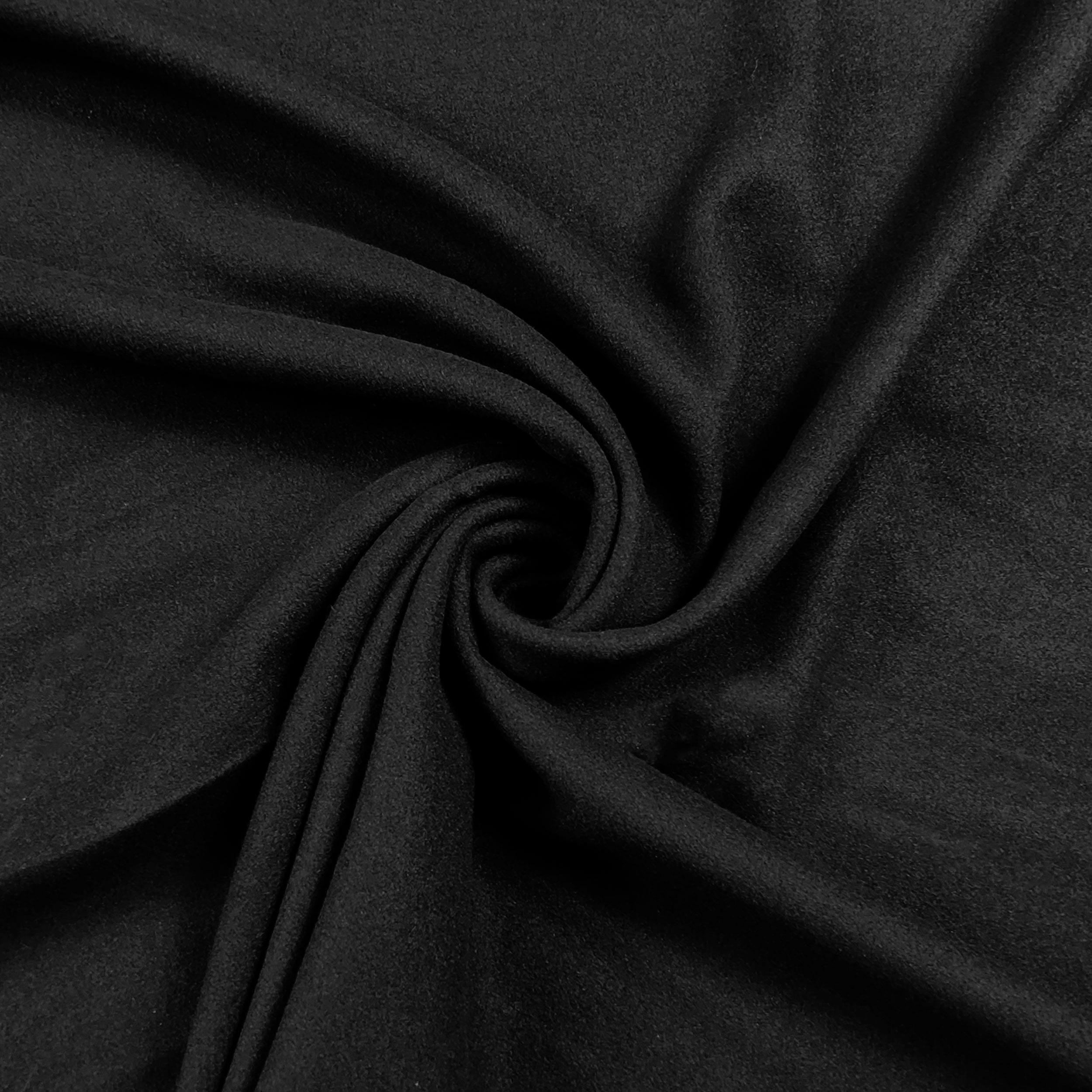Cappotto Stretch Invernale Nero Tinta Unita 