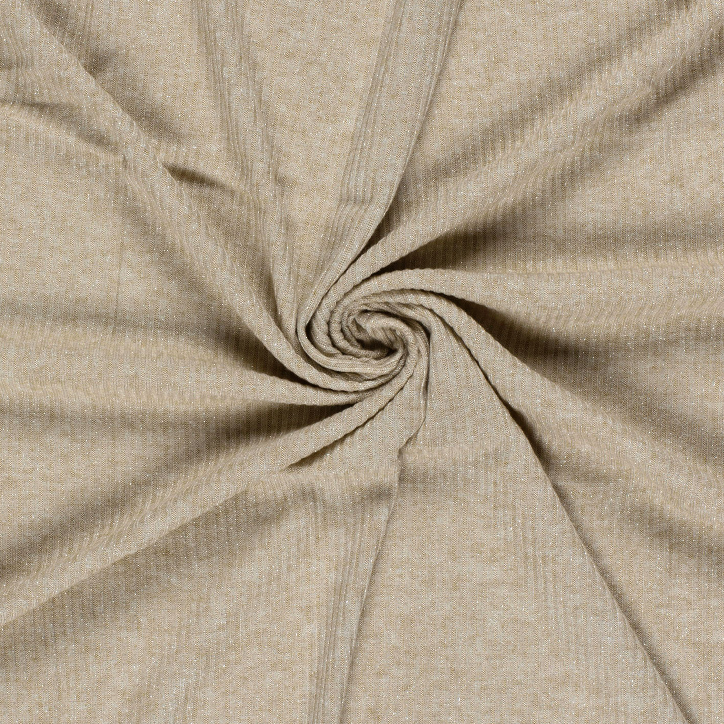 Maglina Mano Cachemire Cannettata Lurex Beige Image