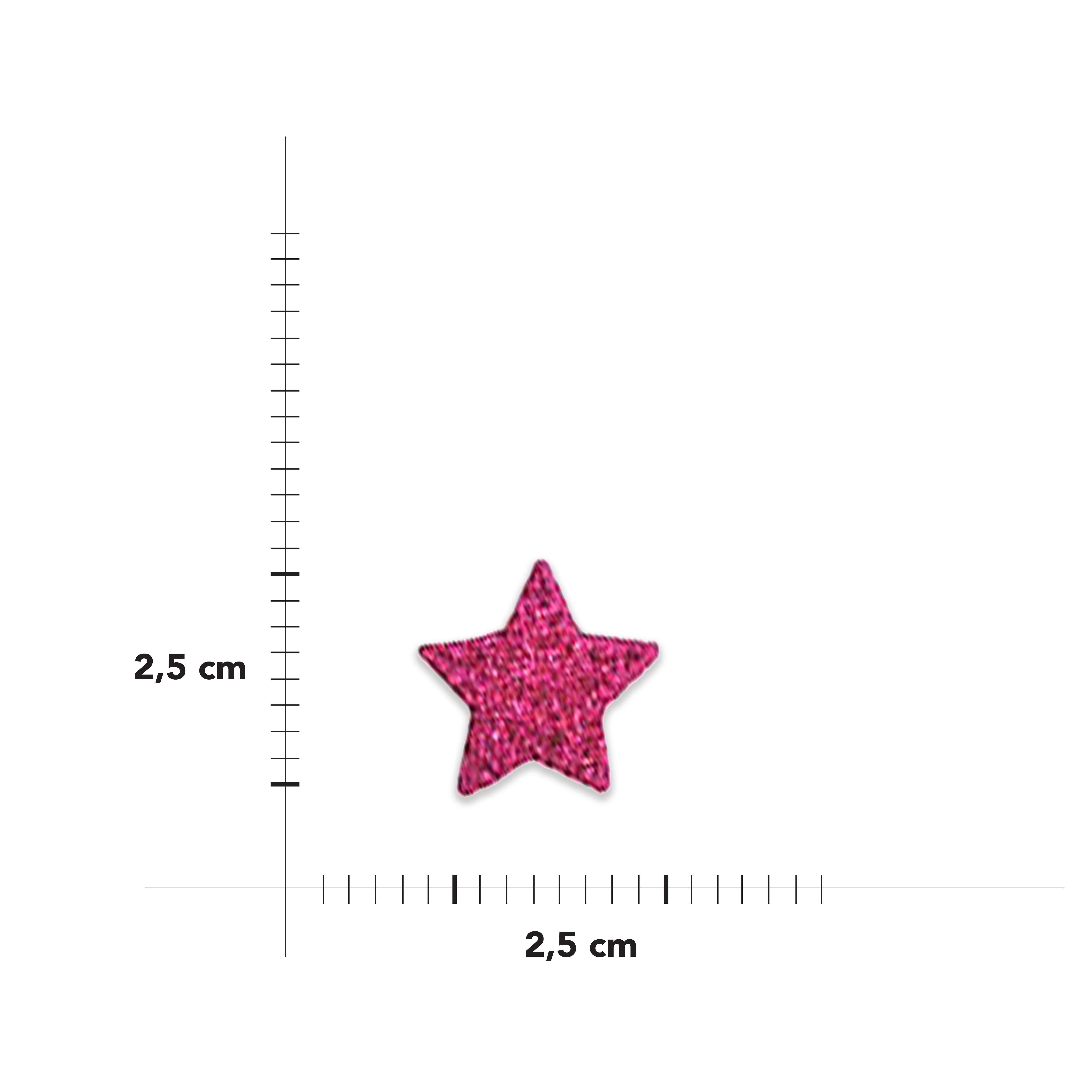 Applicazione Termoadesiva Stella Glitter Image