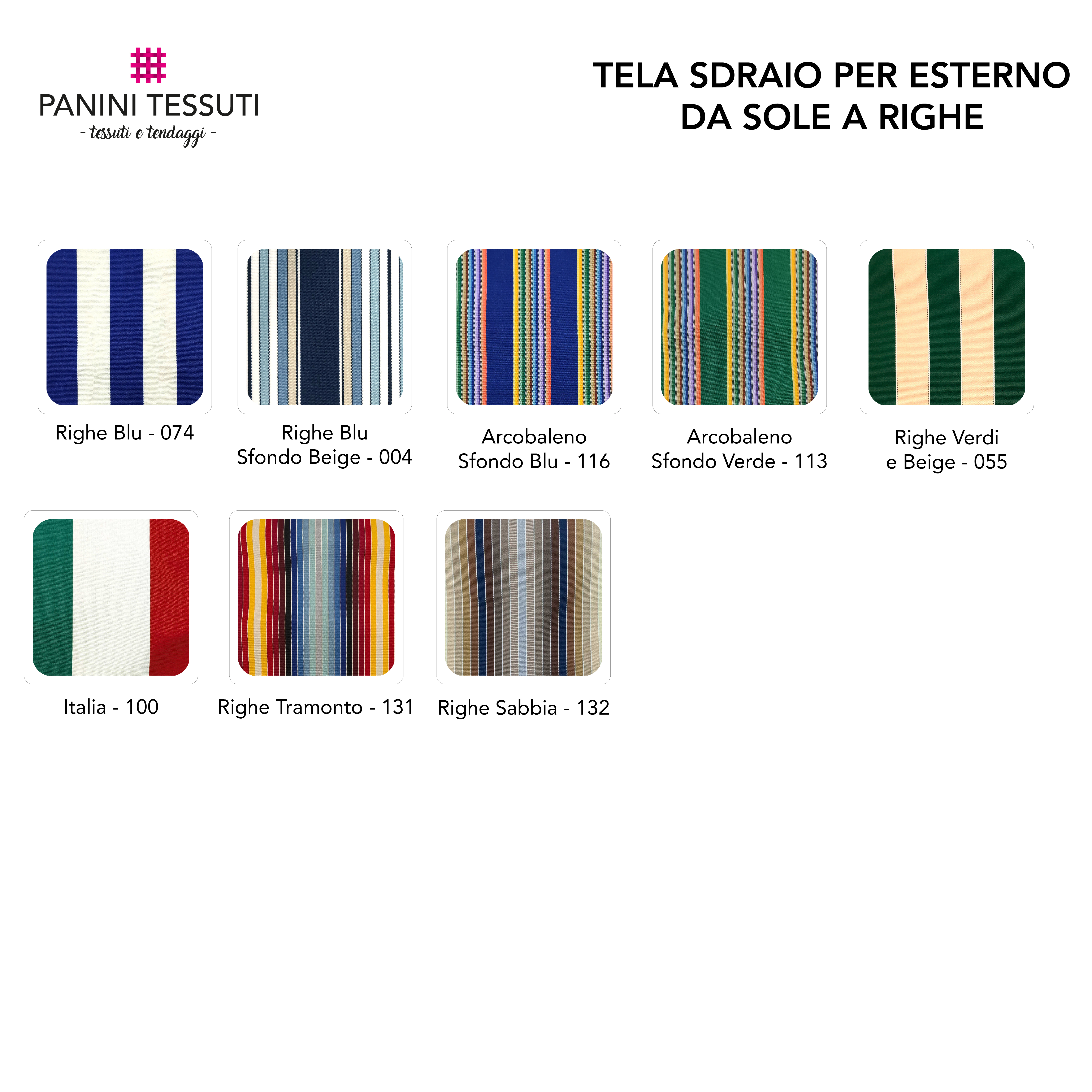 Tela Sdraio per Esterno da Sole a Righe 44 cm Image