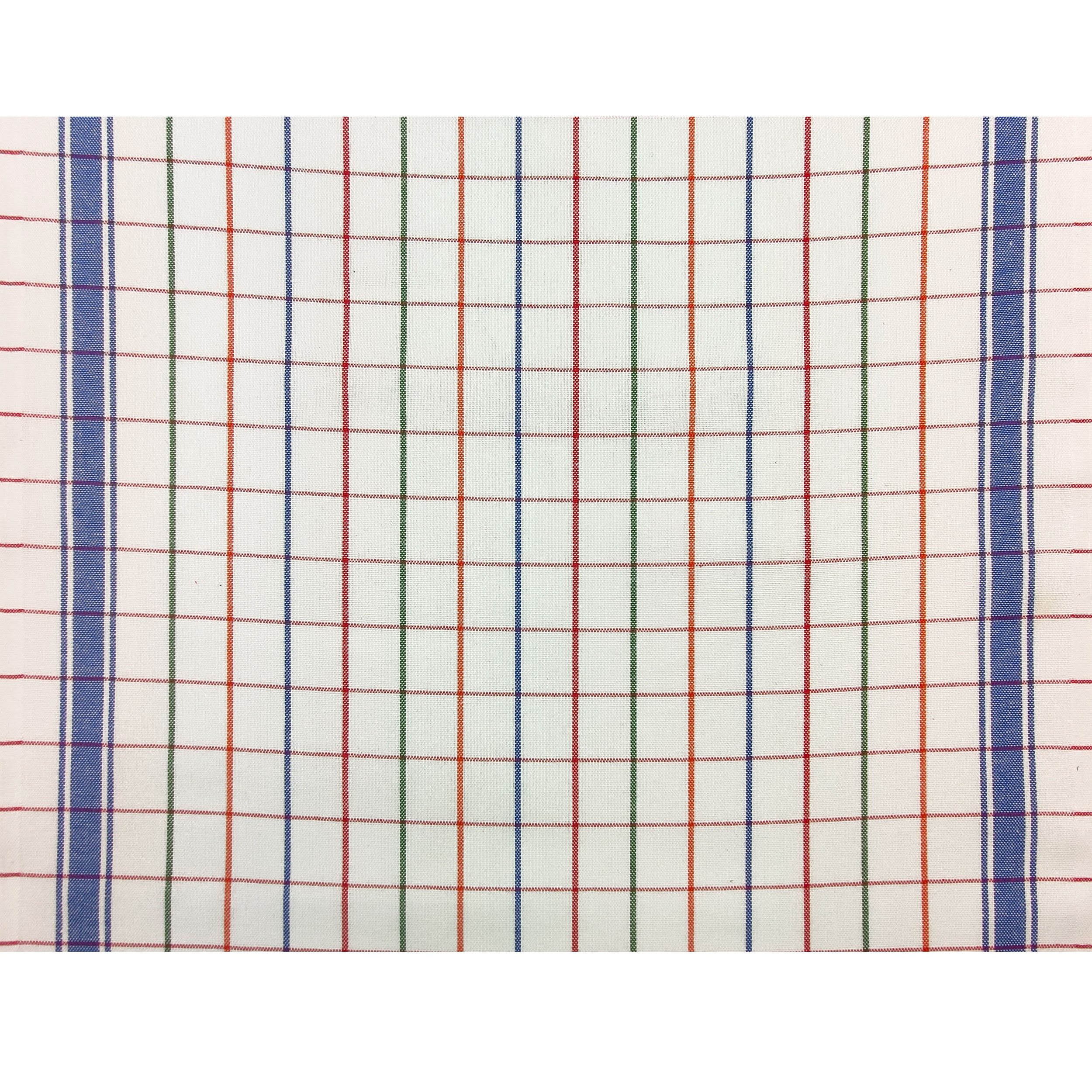 Tessuto per Strofinacci Doppio Bordo Blu con Righe Image