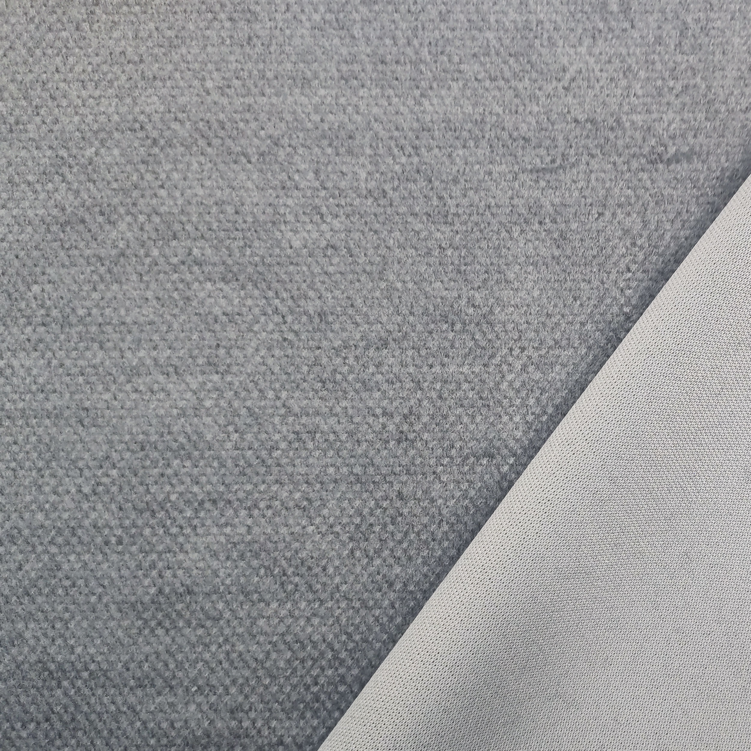 Tessuto Cappotto Grigio Chiaro Tinta Unita