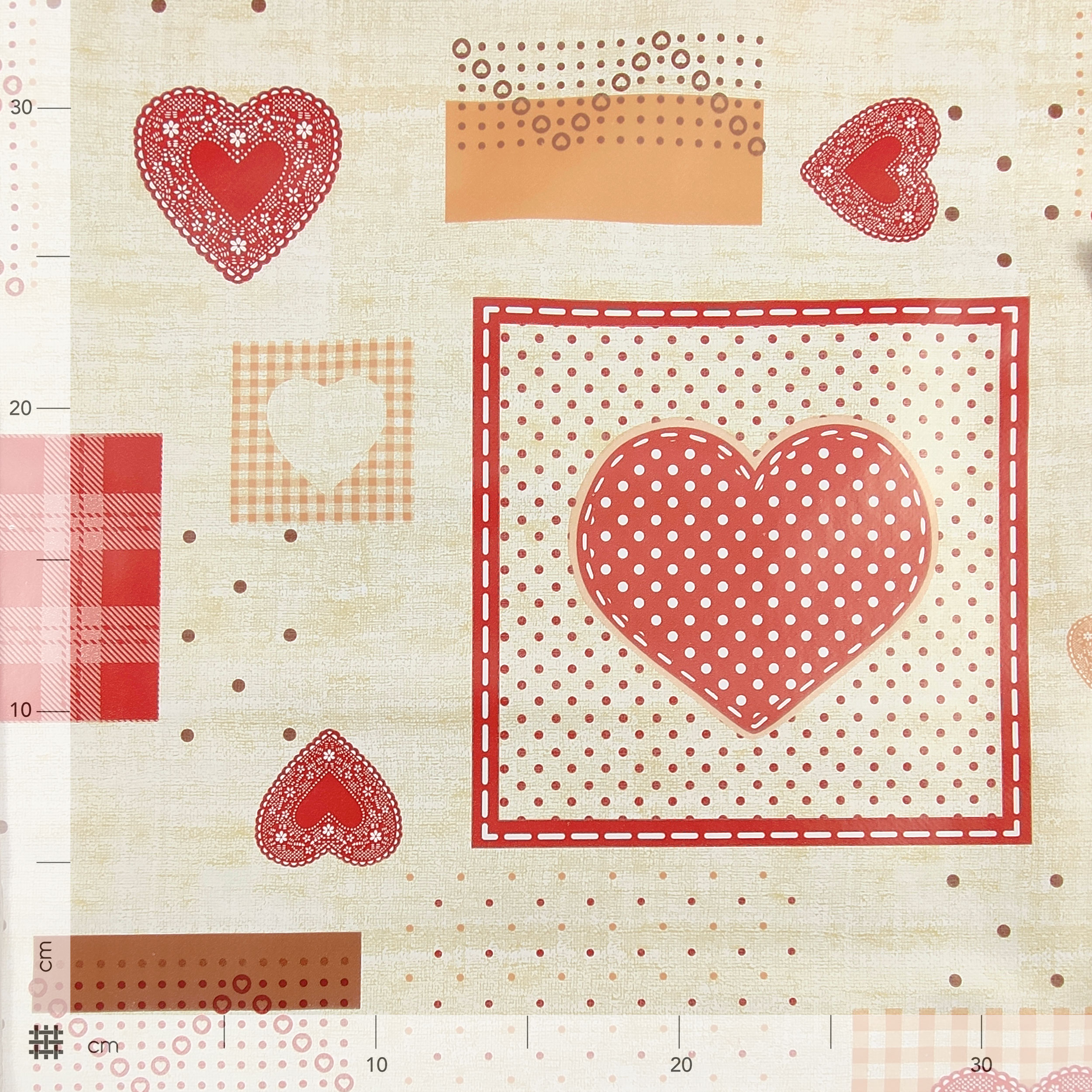 Tessuto per Tovaglia Cerata Shabby Love Image