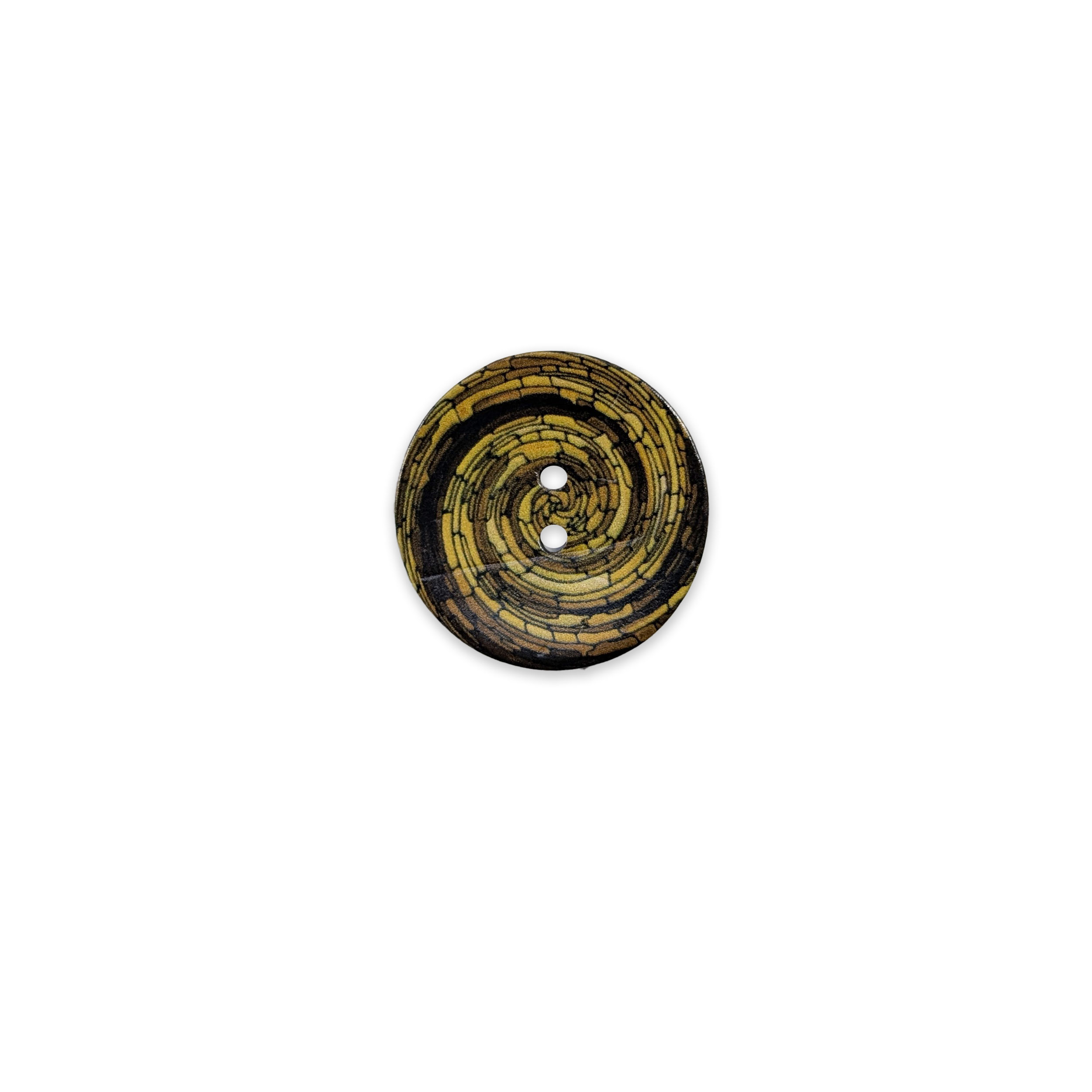 Bottone Spirale Giallo 2 Fori Image
