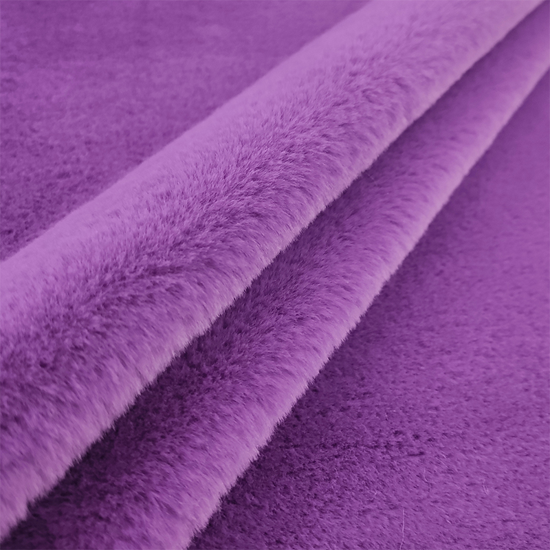 Pelliccia Leggera Tinta Unita  Viola  3