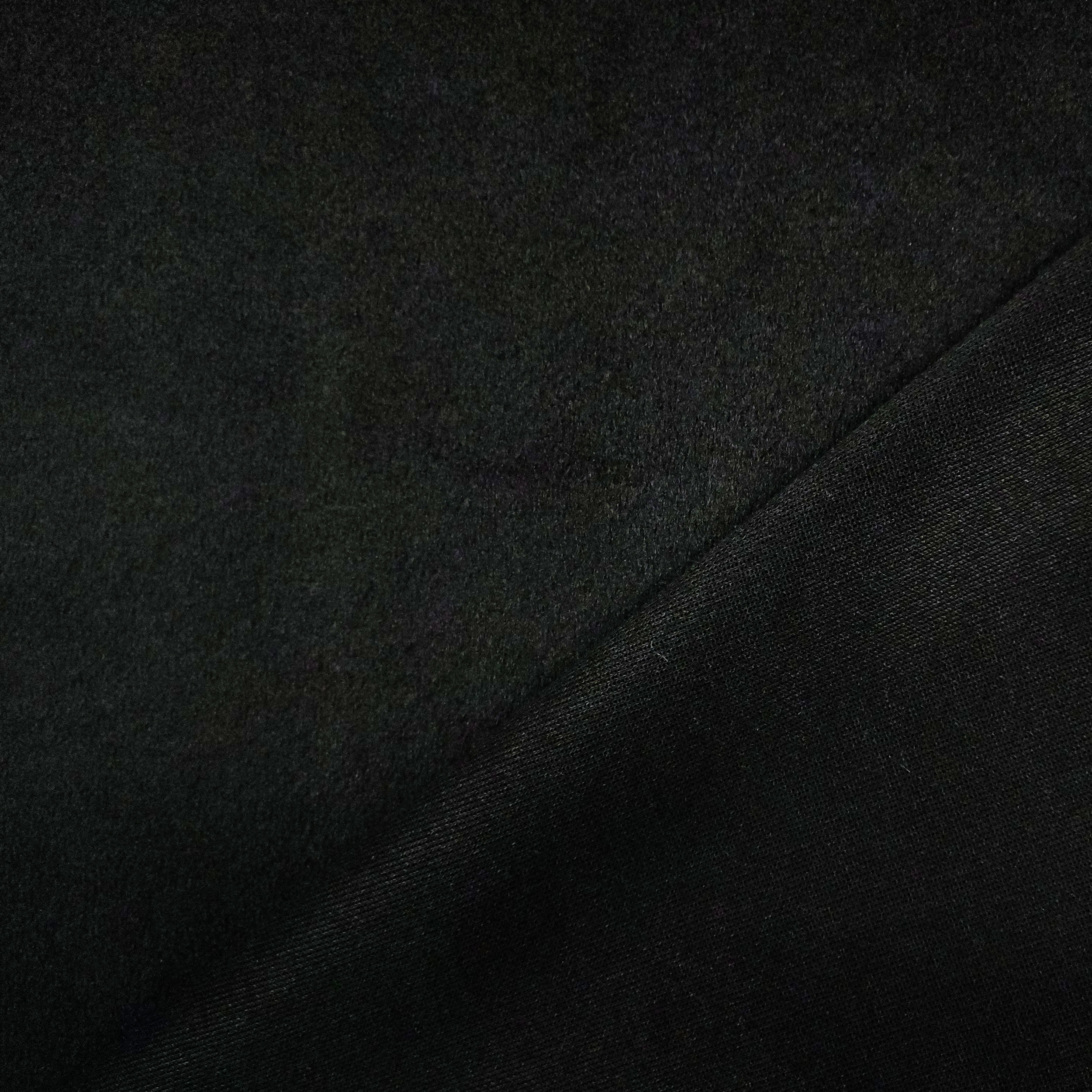 Tessuto per Cappotti Nero Tinta Unita