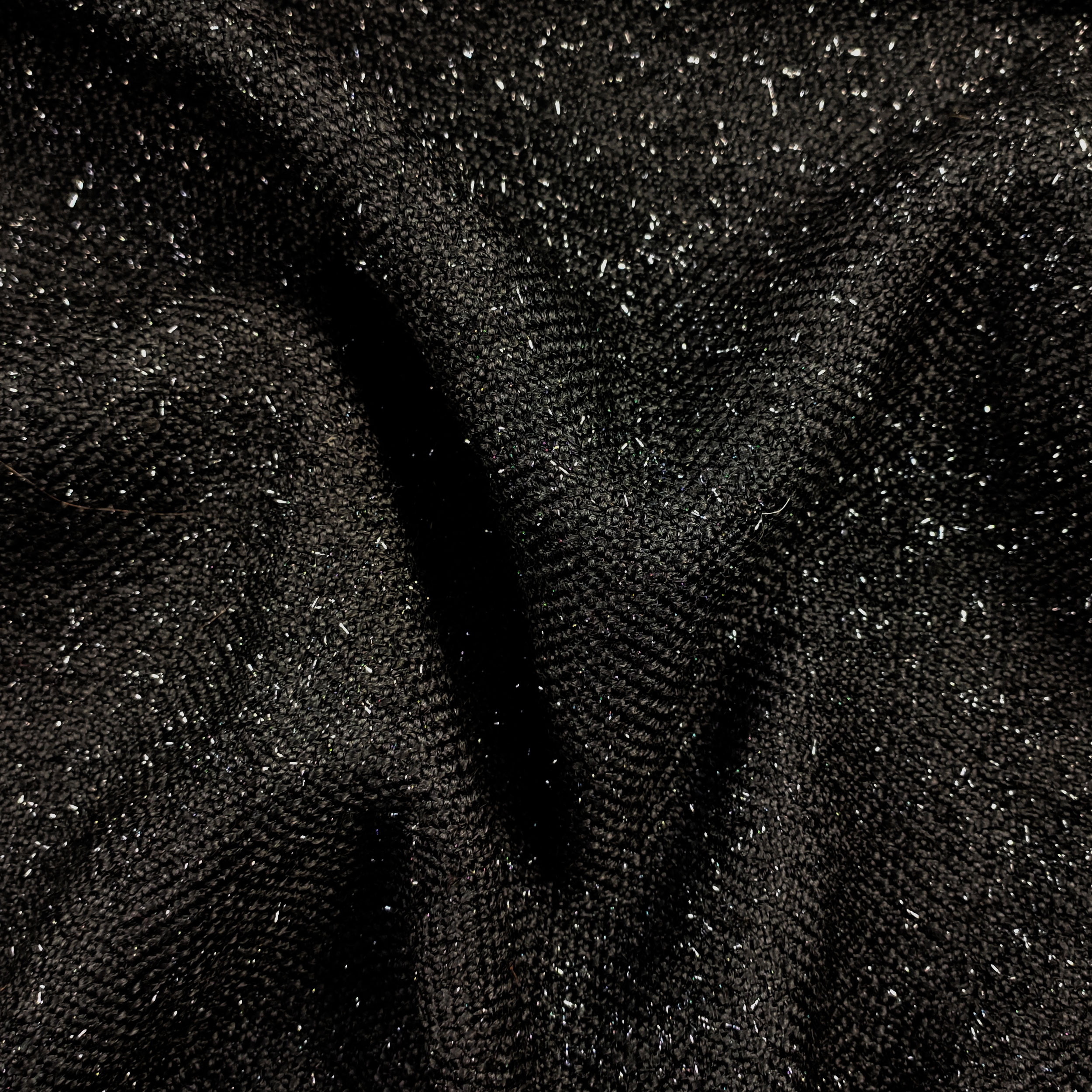 Tweed Lurex in Tinta Nero
