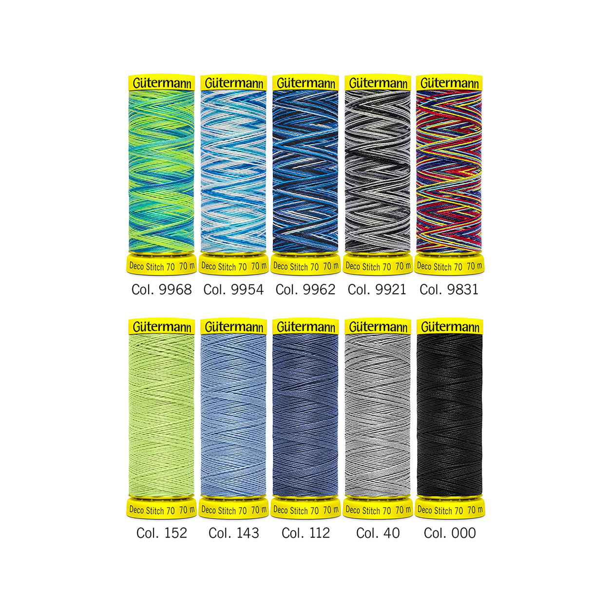 Gutermann Deco Stitch 10 Bobine Toni Freddi